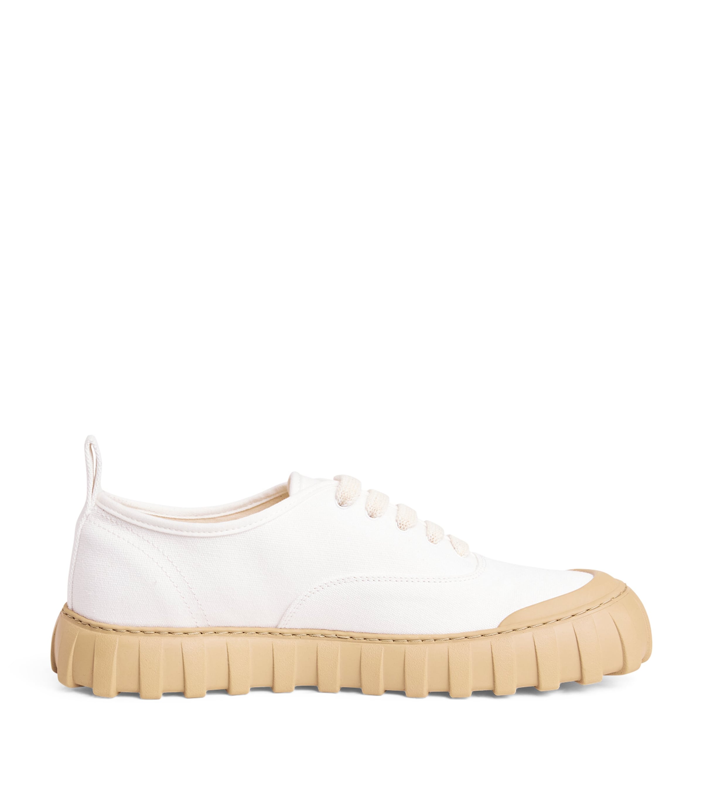 Shop Ami Alexandre Mattiussi Canvas Low-top Sneakers In White