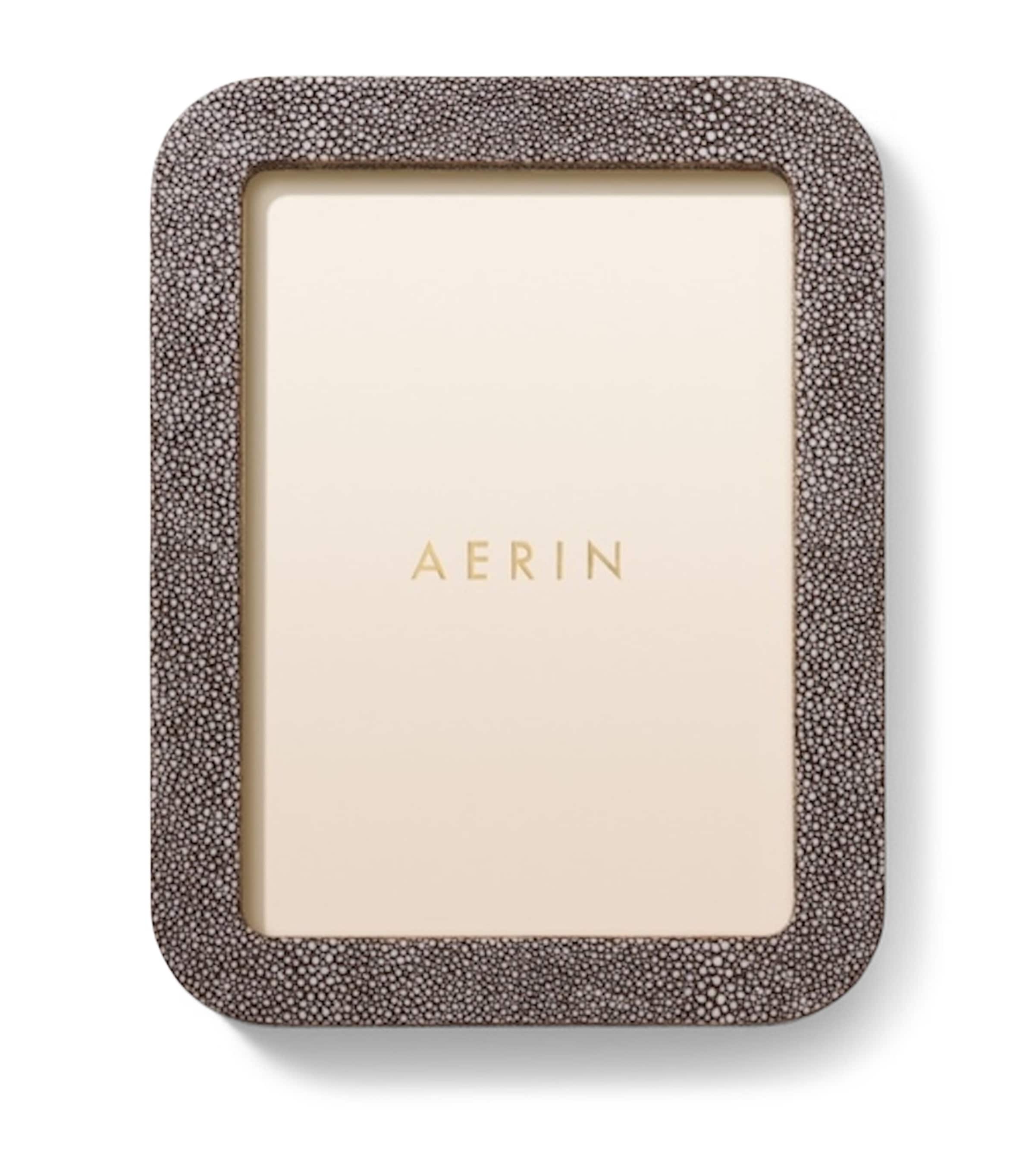 Aerin Shagreen Modern Photo Frame (5" x 7") Chocolate Image 1