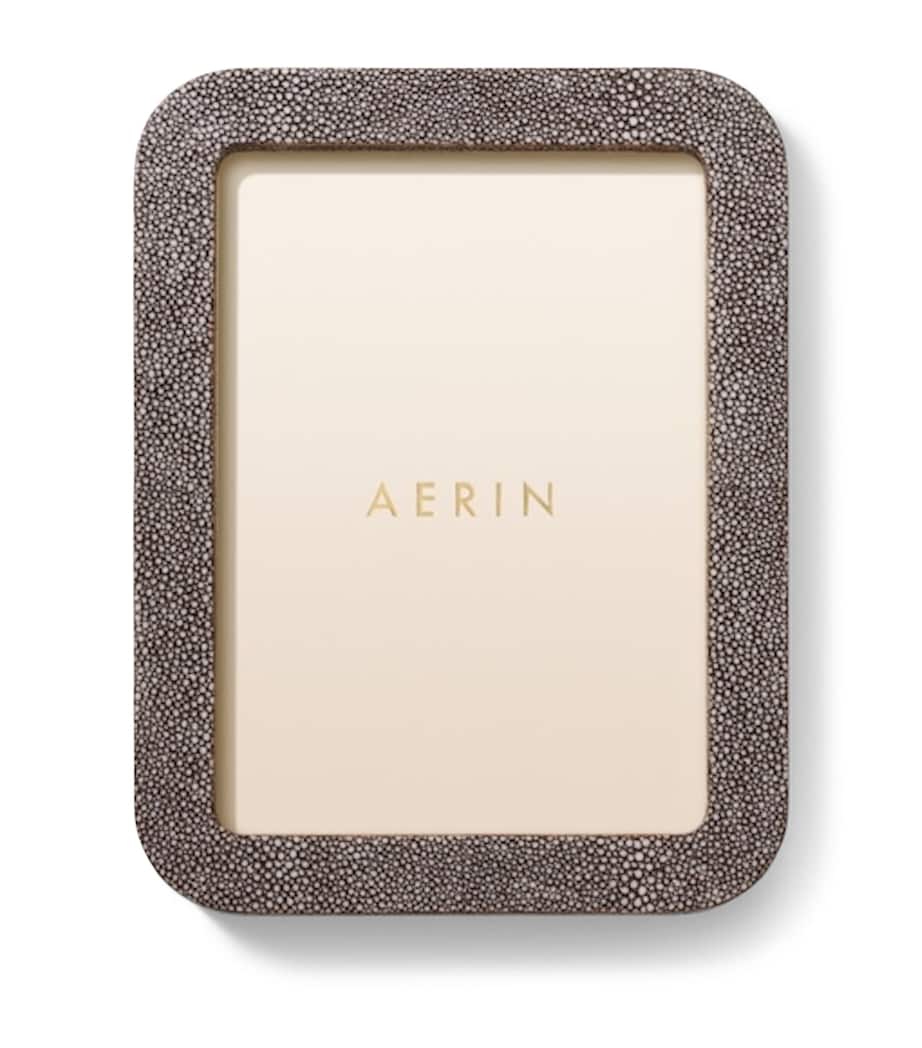 Aerin Shagreen Modern Photo Frame (5" x 7") Chocolate Image 1