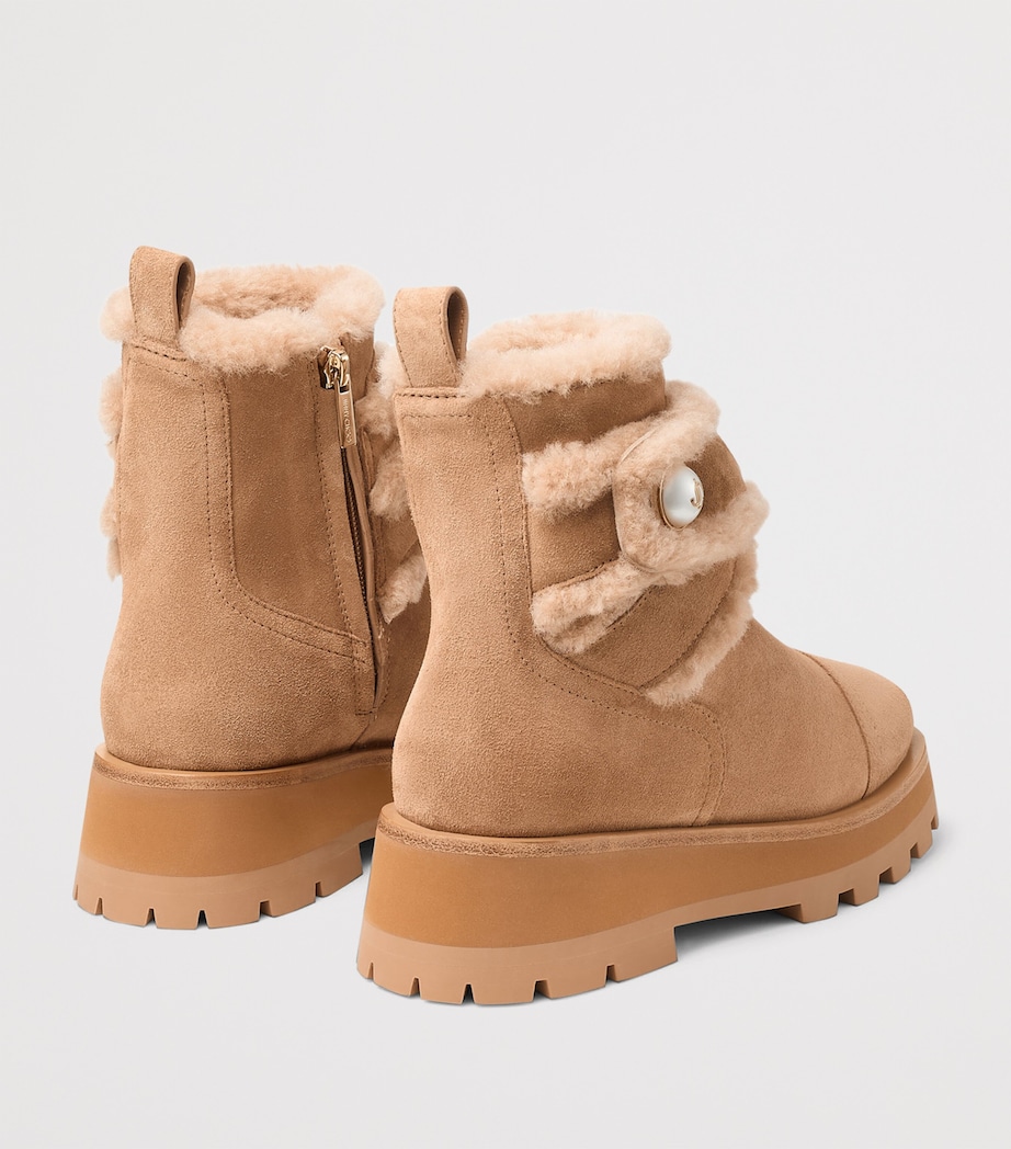 Meena Suede Shearling Boots TOFFEE/TOFFEE Image 3