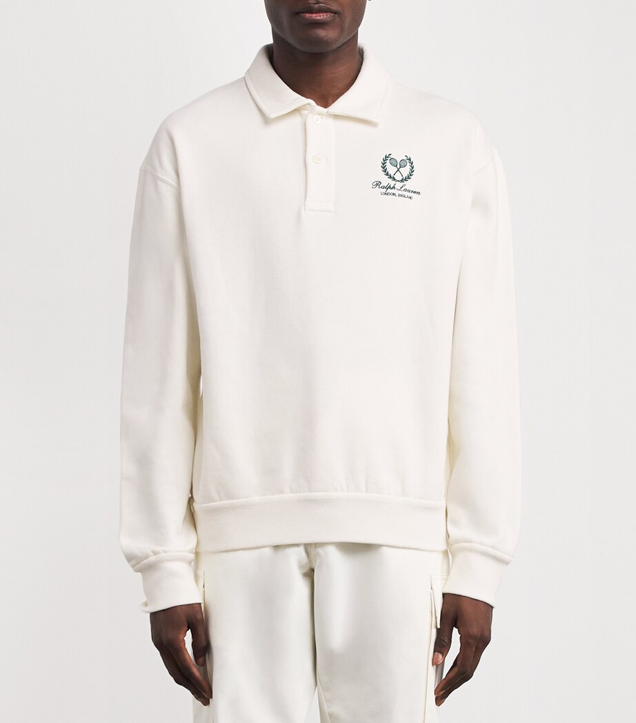 x Wimbledon Crest Polo Shirt CLASSIC WHITE Image 3