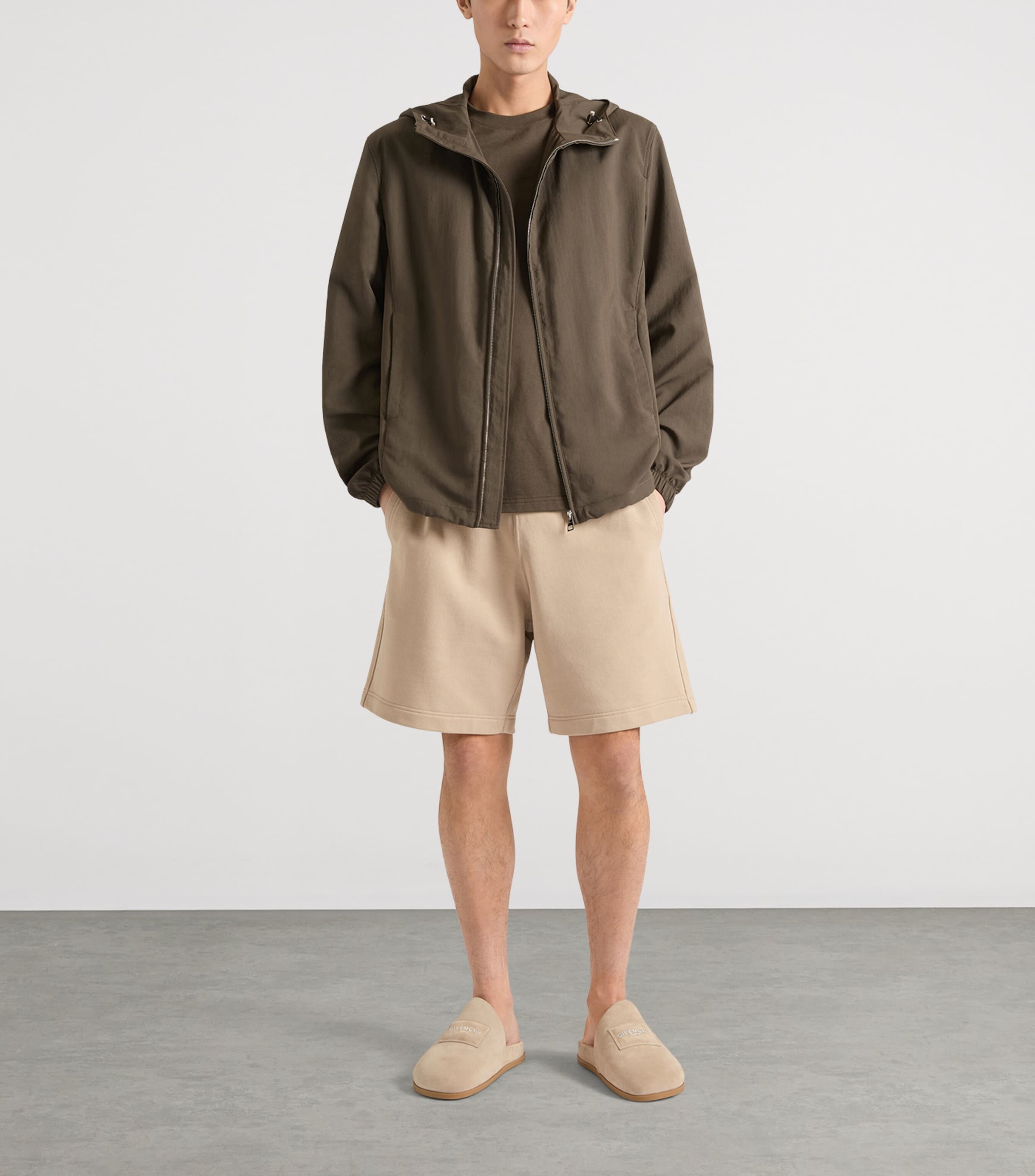 Givenchy Mens Logo Embroidered Windbreaker Jacket Image 2