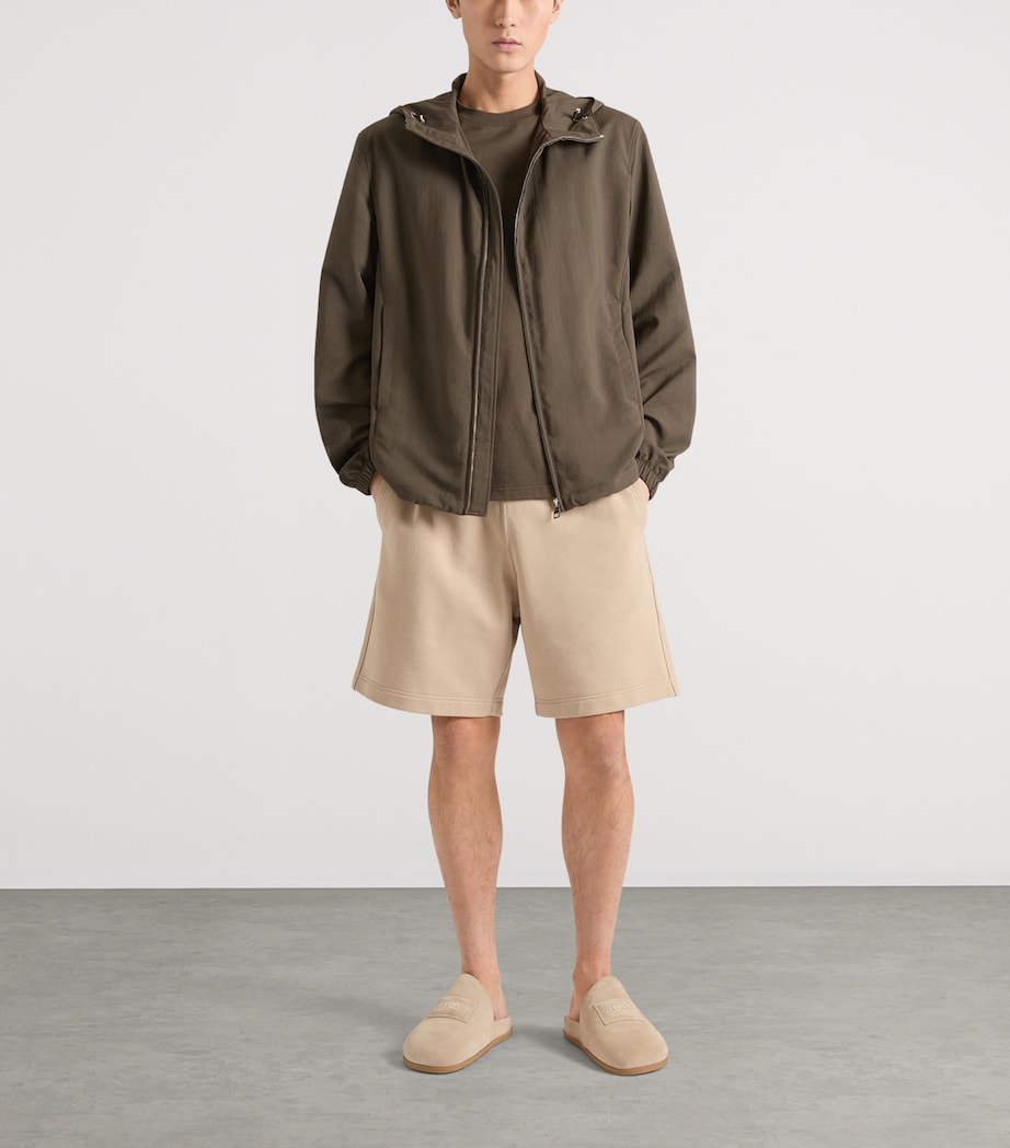 Givenchy Mens Logo Embroidered Windbreaker Jacket Image 2