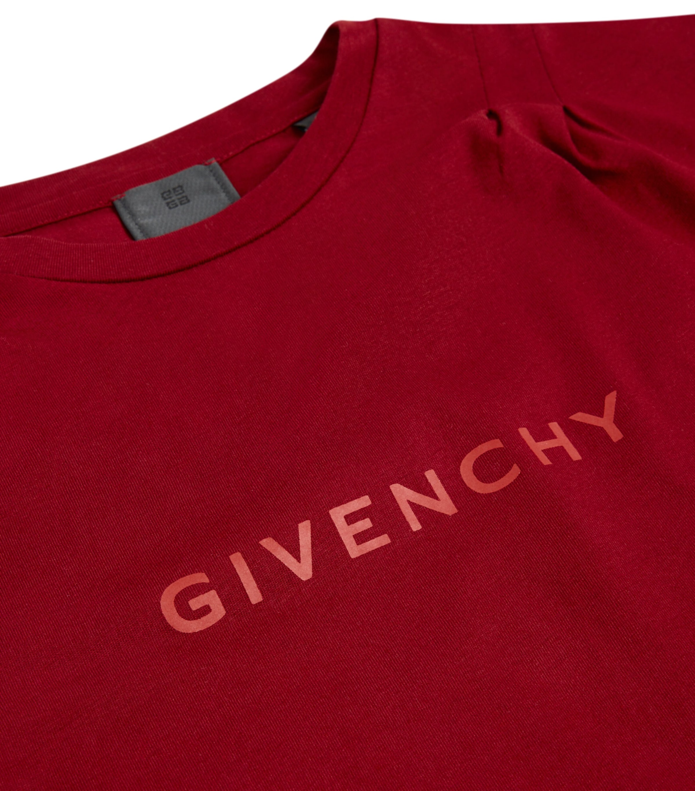 Cotton Logo T-Shirt (4-12+ Years) CRIMSON Image 2