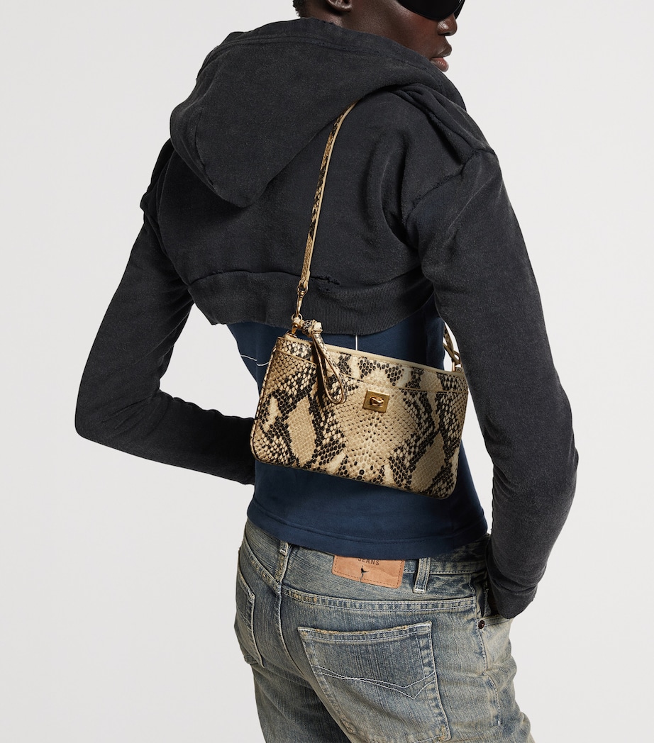 Calfskin Python-Embossed Pouch 2417 Image 2