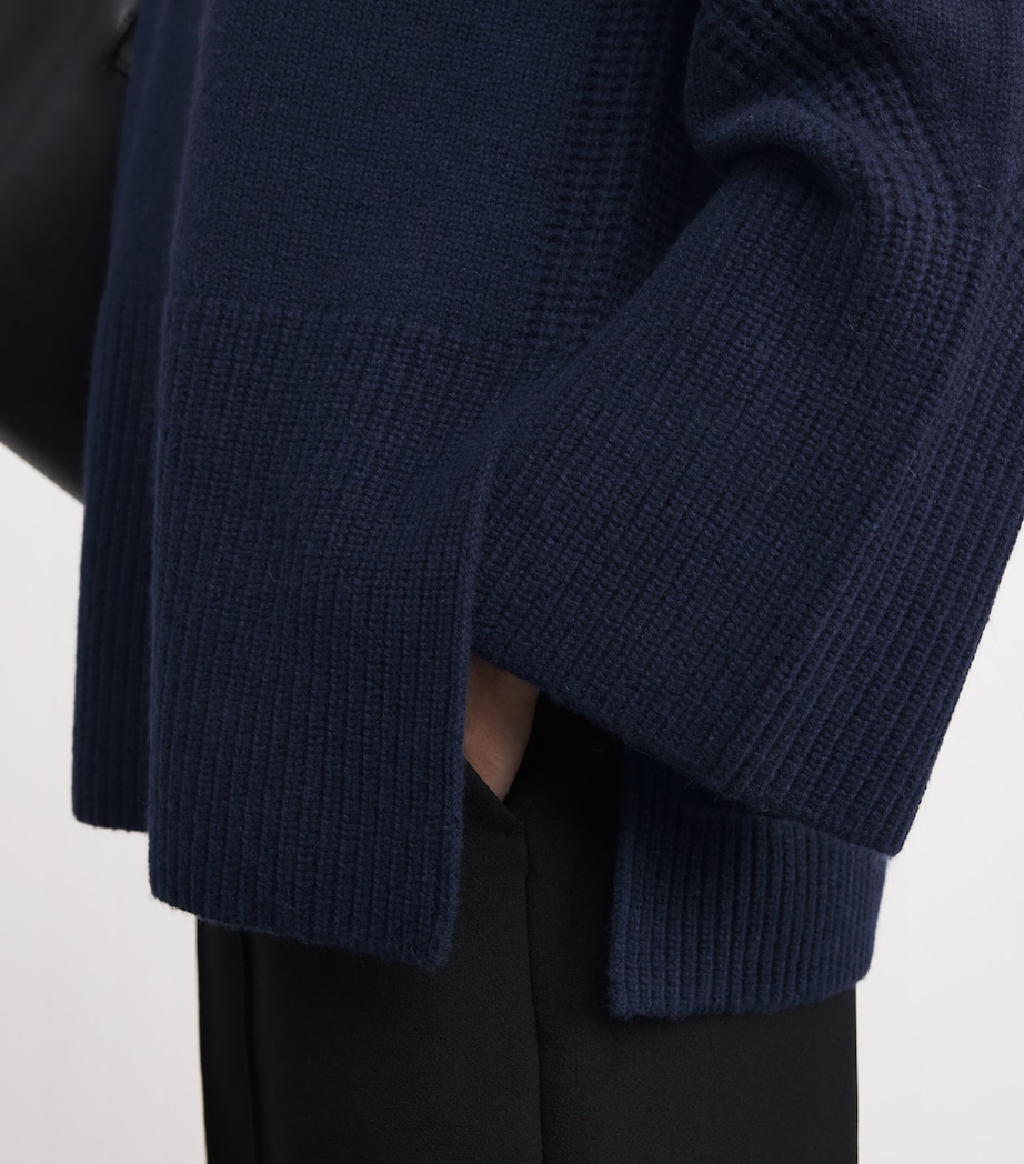 Cashmere Loftus Rollneck Sweater INDIGO Image 6