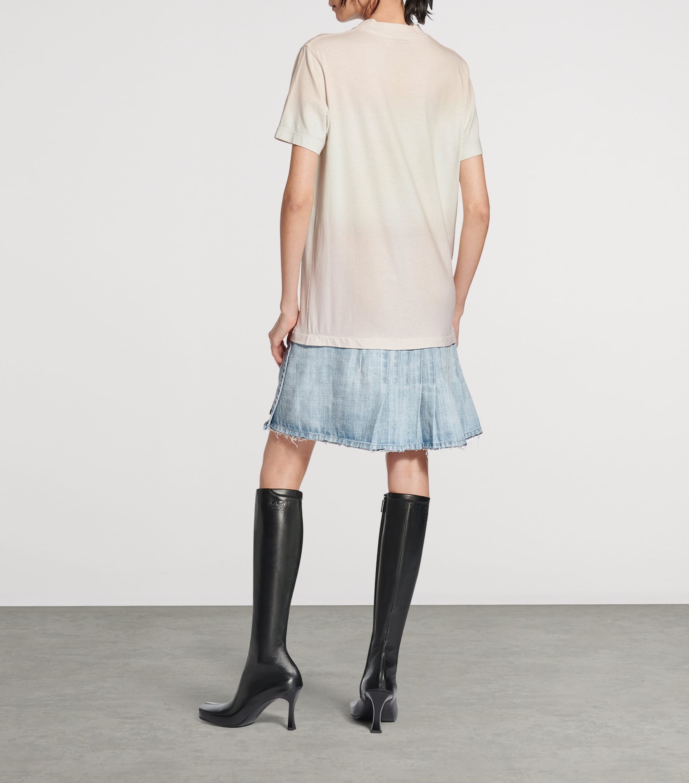 【 BALENCIAGA 】 City Of Angels Tシャツ ドレス T-shirt Dress Women's City Of Angels T-shirt Dress in Black Faded