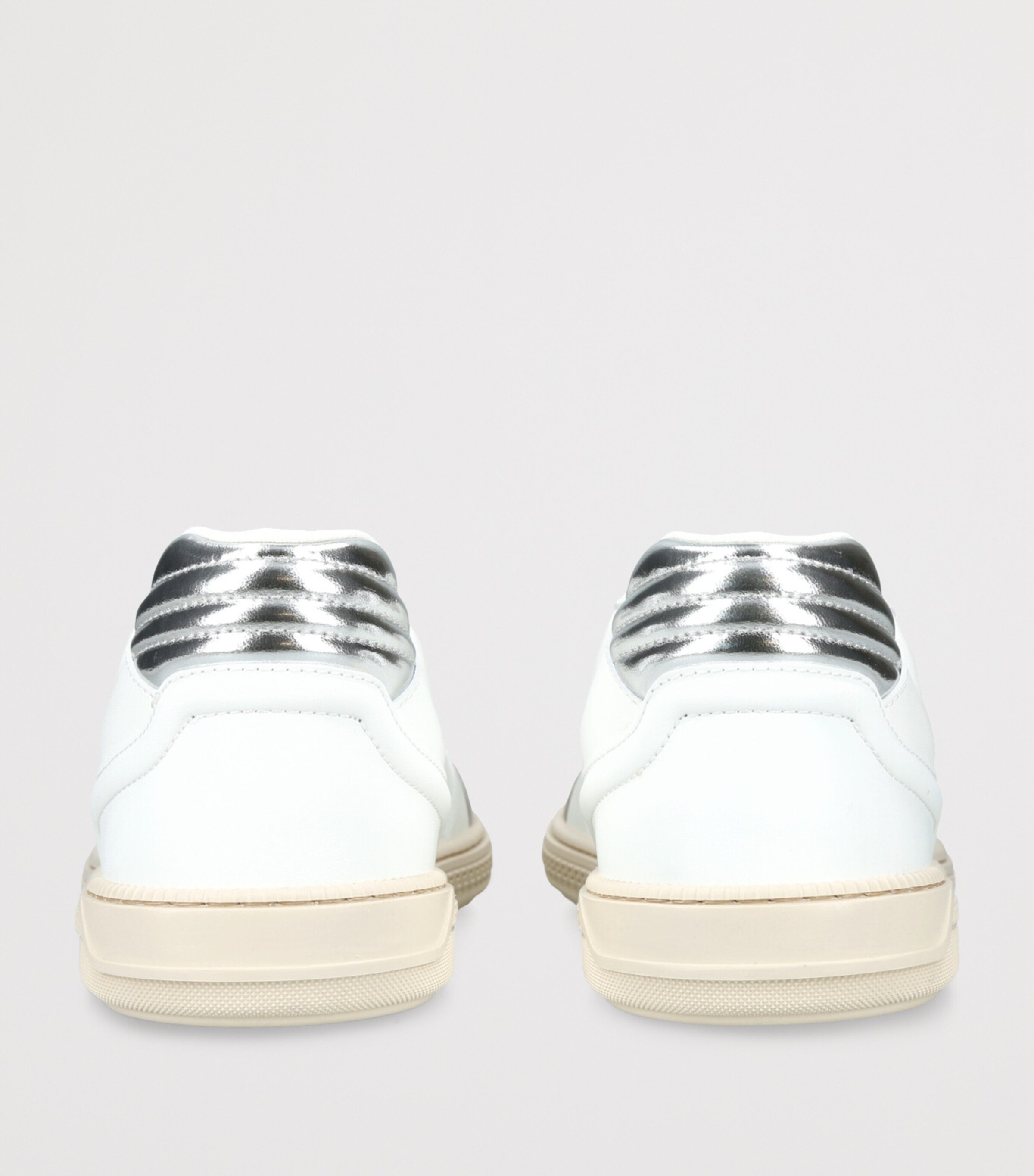 Versace Leather Low-Top Sneakers White/oth Image 2