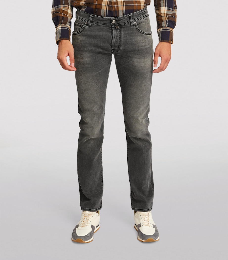 Comfort-Stretch Faded Slim Jeans 500D Image 3