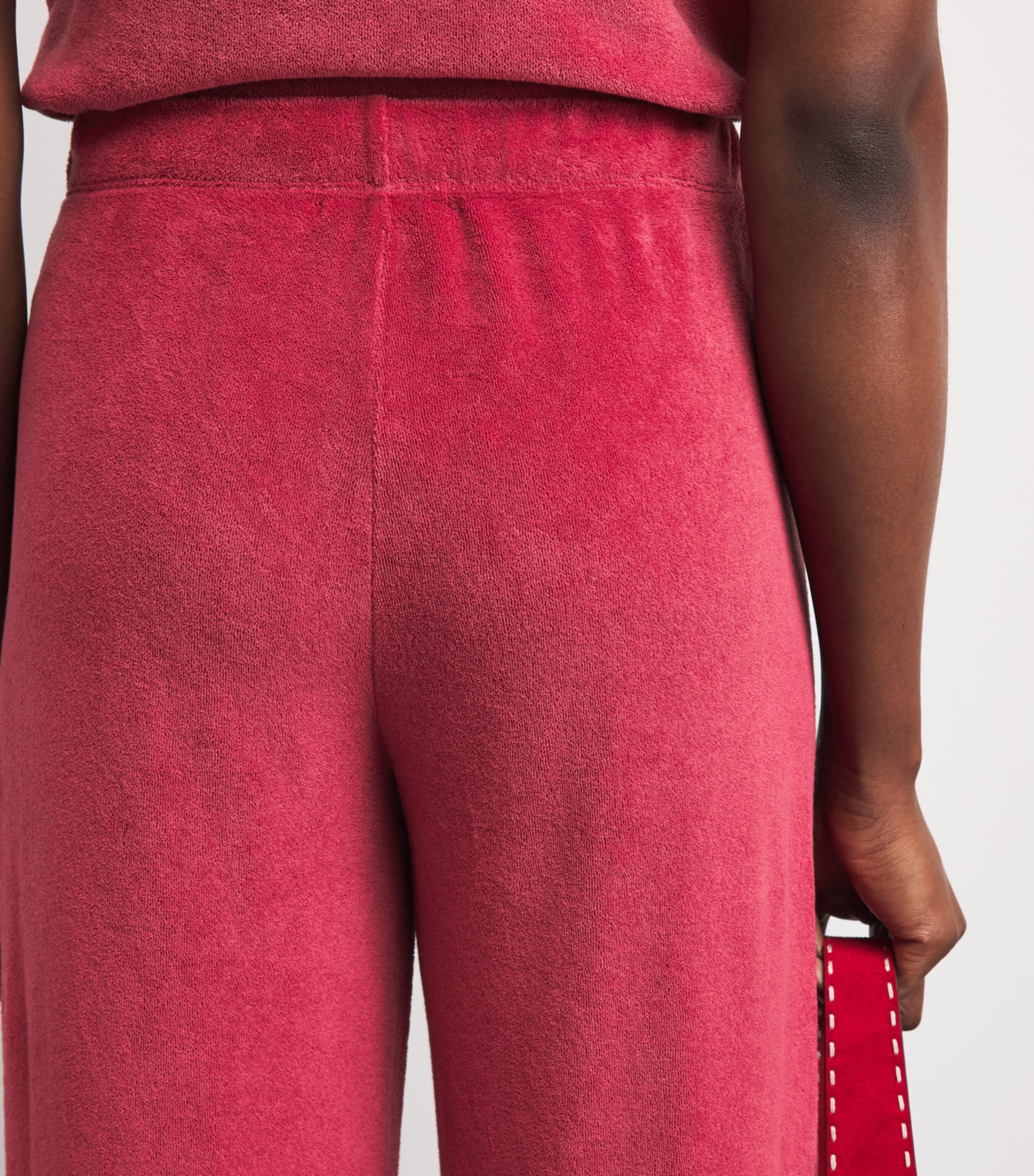 Suzie Kondi Womens Cotton-Blend Zephyra Sweatpants Framboise Image 3