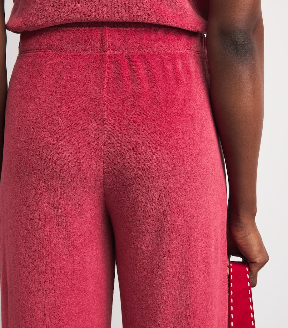 Suzie Kondi Womens Cotton-Blend Zephyra Sweatpants Framboise Image 3