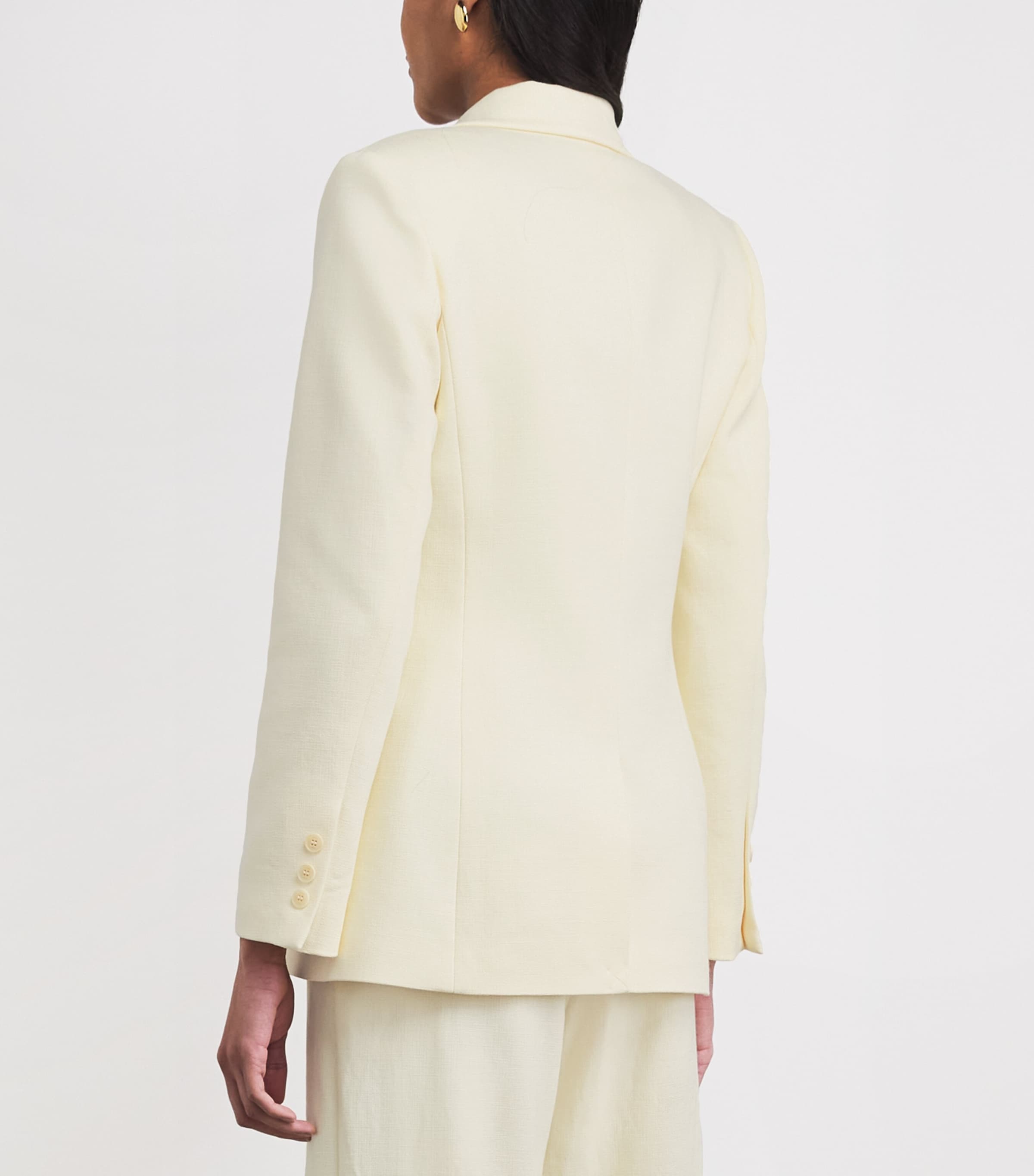 Double-Breasted Blazer PALE YELLOW Image 5