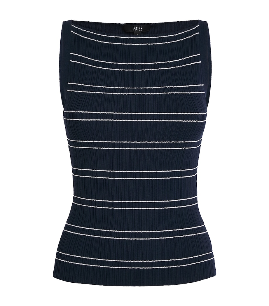 Stripe Yuelia Tank Top DARK INKBLUE/WHITE Image 1