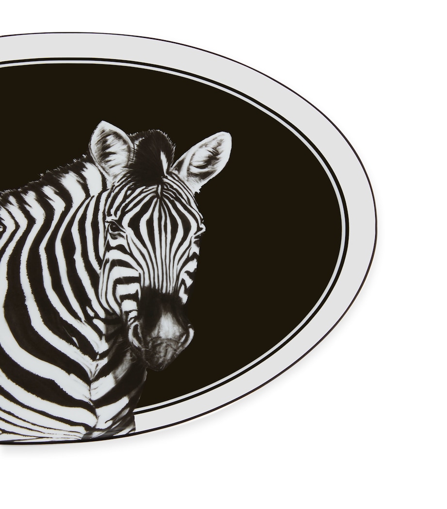 Porcelain Zebra Serving Plate (45.5cm) UZ005 ZEBRA F DO NER Image 4