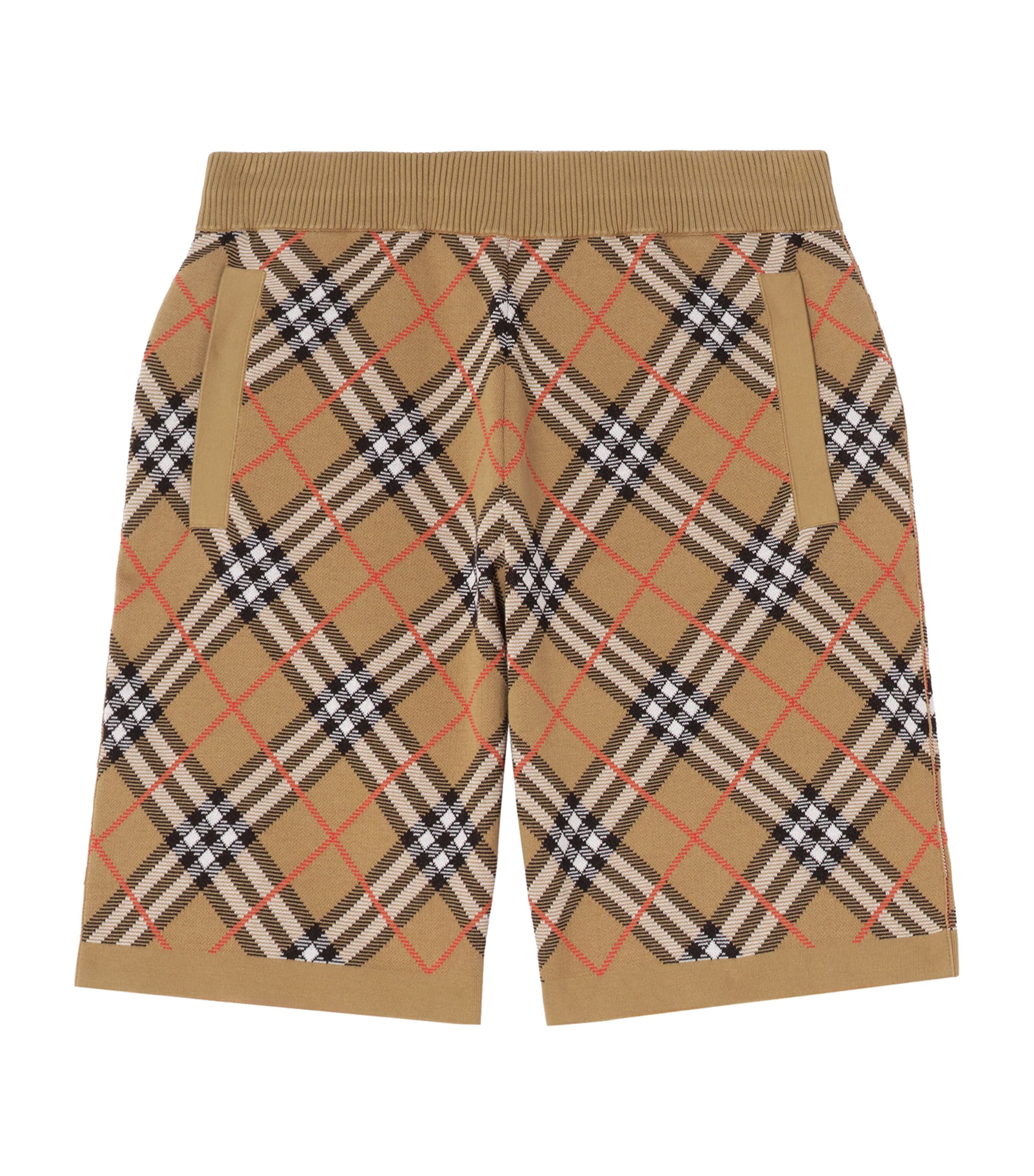 Burberry Mens Check Shorts Sand Ip Check Image 1