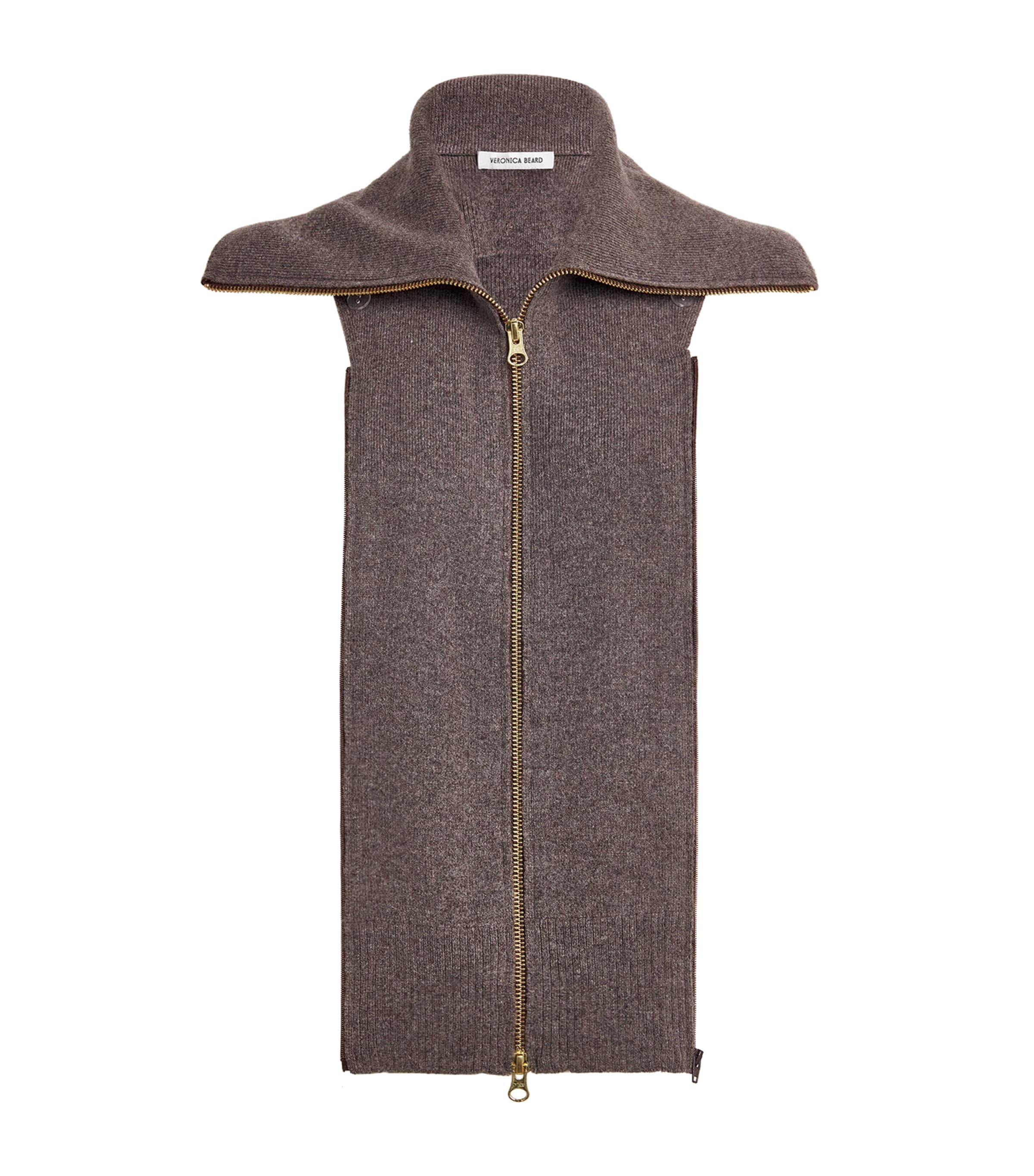 Veronica Beard Wool-cashmere Dickey In Brown