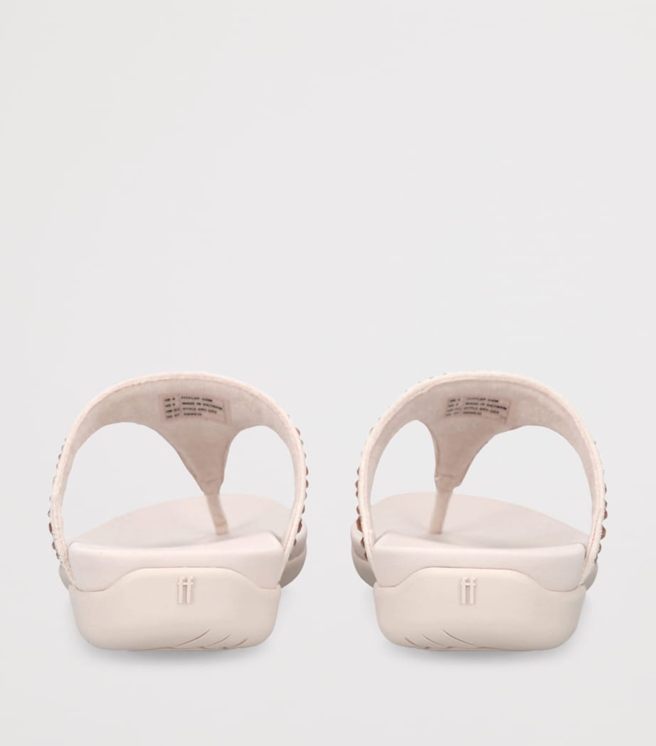 FitFlop Solay Crystal Flip Flops Pale Pink Image 2