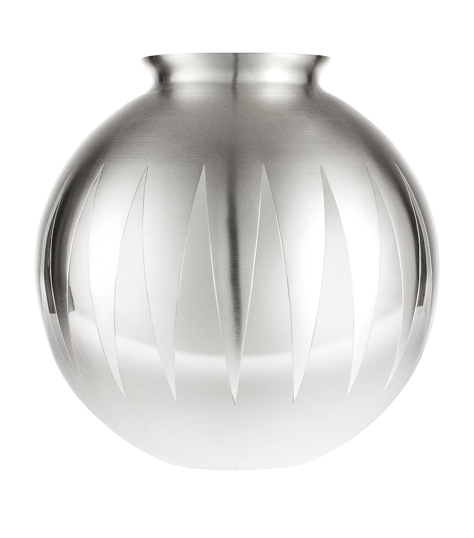 Christofle Sterling Silver Dents-de-Loup Vase (33cm) Silver Image 1