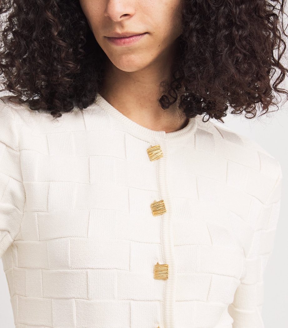 Knitted Uma Jacket WHITE Image 6