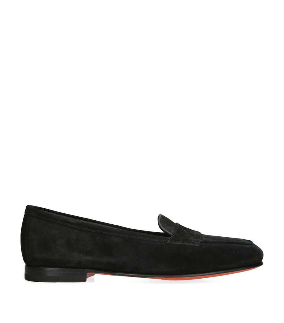 Suede Carla Loafers BLACK Image 1