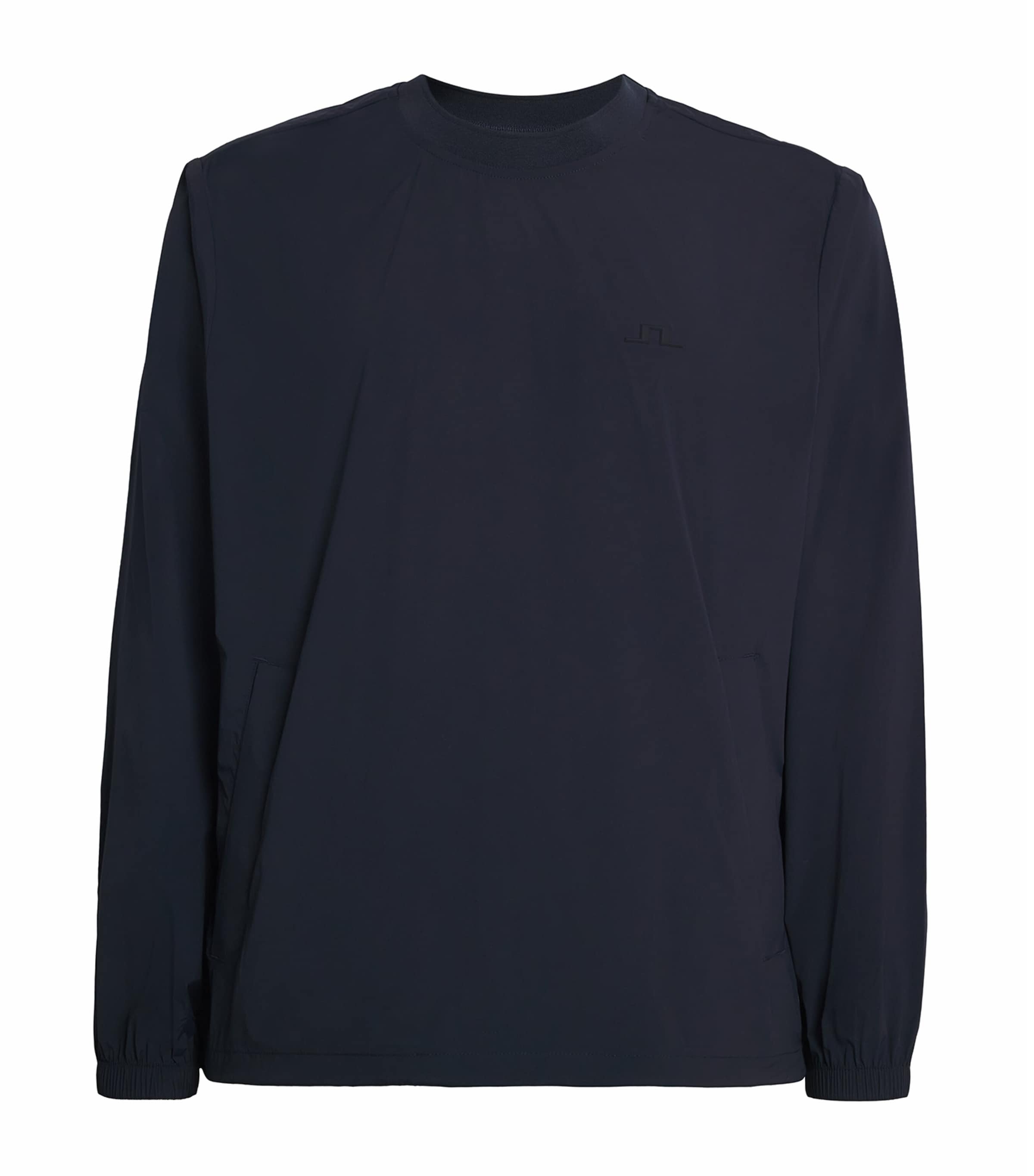 J Lindeberg Mens Crew-Neck Ulf Windbreaker Sweatshirt Jl Navy Image 1