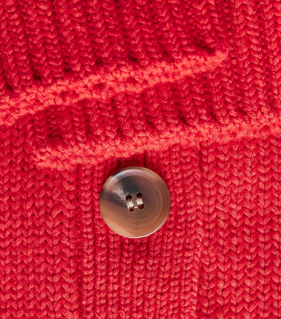 ME+EM Womens Organic Cotton Knit Top Lipstick Red Image 6