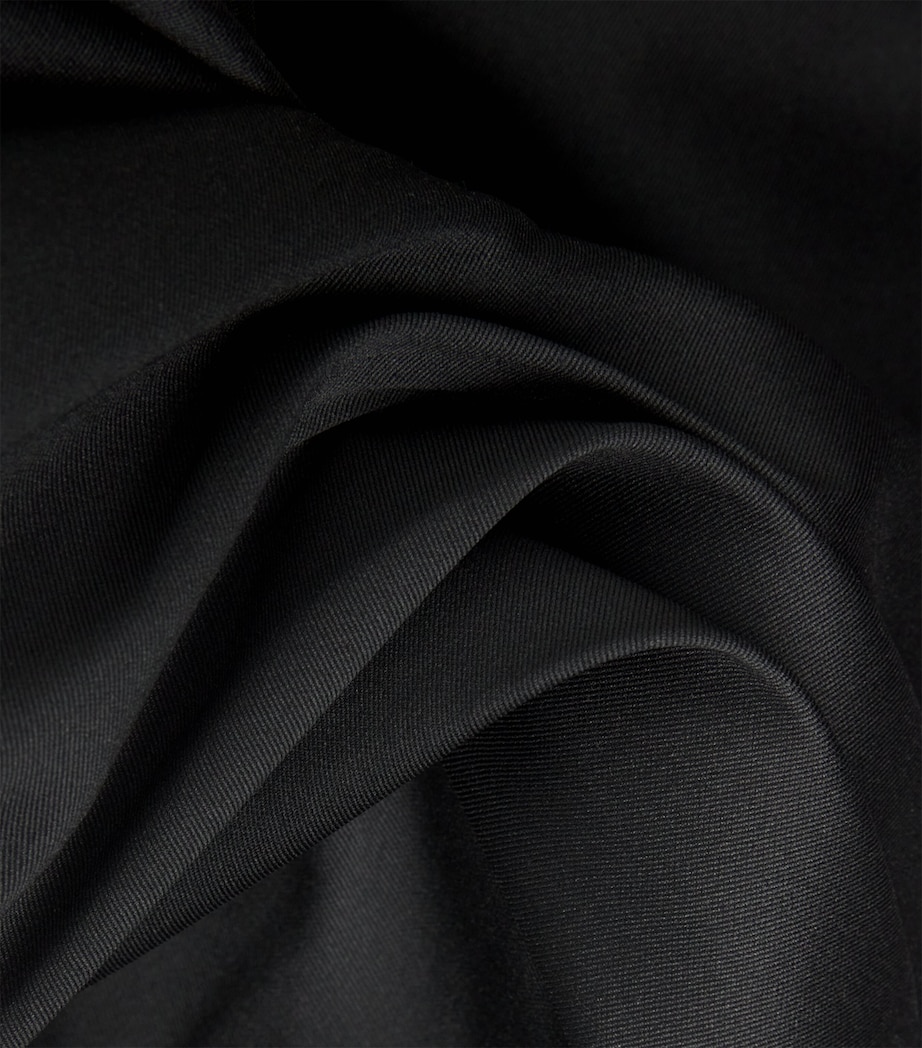 Monique Lhuillier Womens Taffeta Off-The-Shoulder Gown Noir Image 6