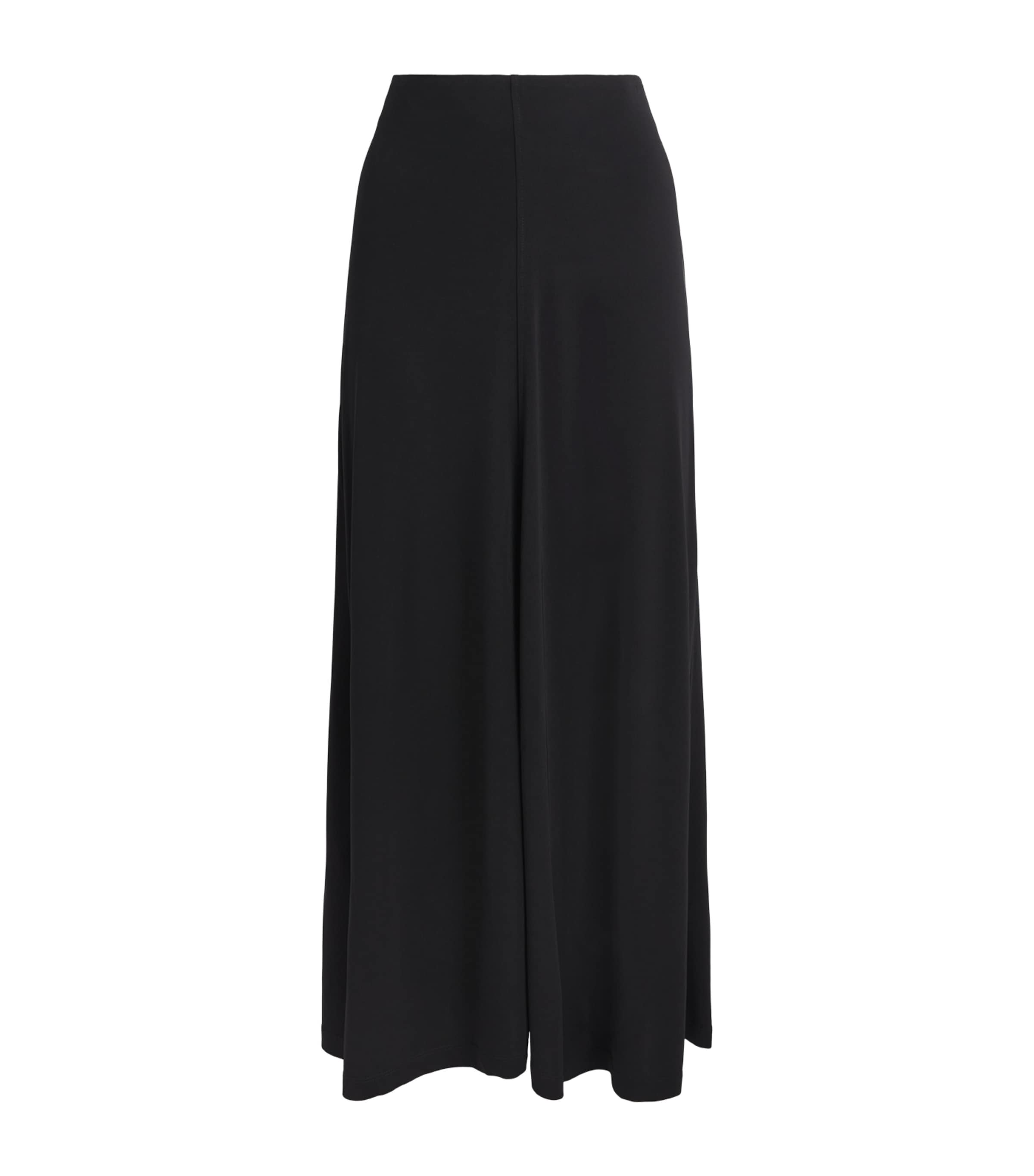 Toteme Womens Jersey Flared Maxi Skirt Black Image 1