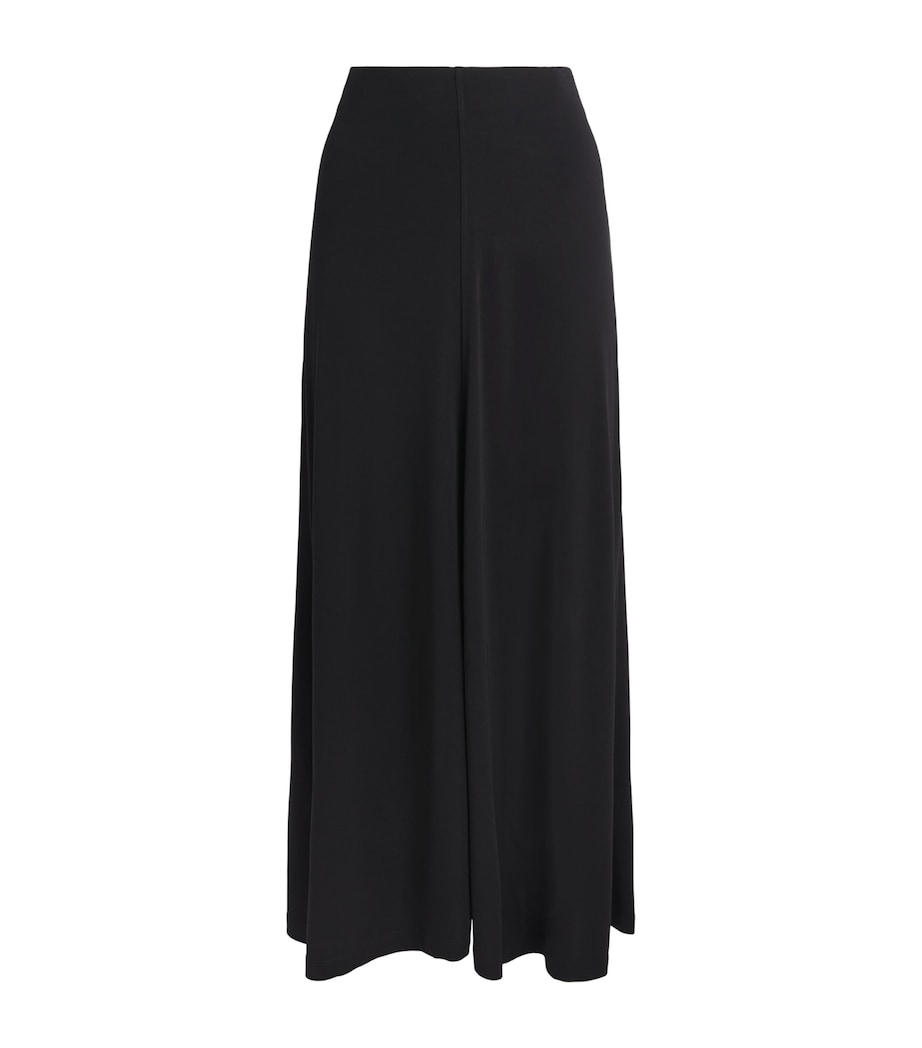 Toteme Womens Jersey Flared Maxi Skirt Black Image 1