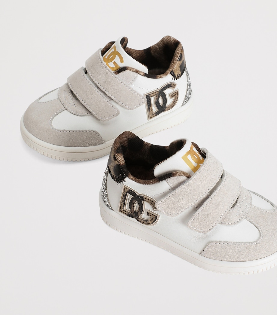 Dolce&Gabbana Kids Embellished DG Sneakers Image 4