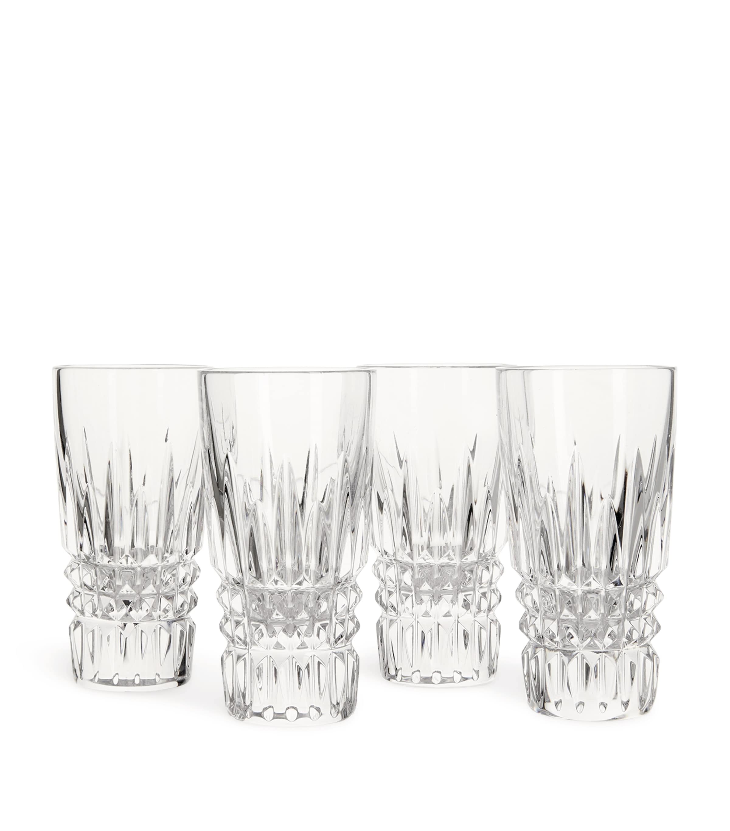Waterford Set Of 4 Lismore Diamond Shot Glasses In Clear