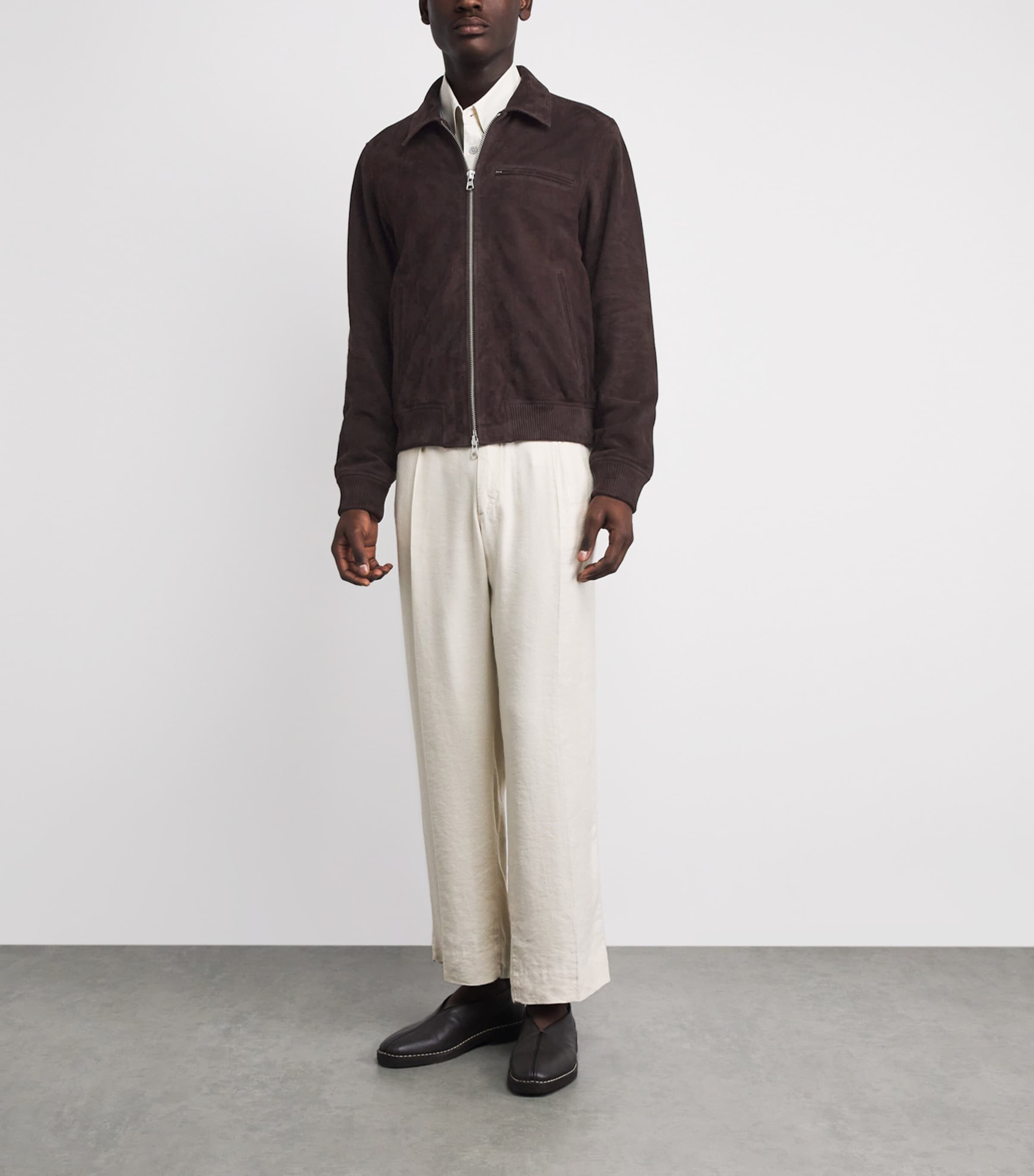 NN07 Mens Suede Owen Jacket Dusky Port Image 2