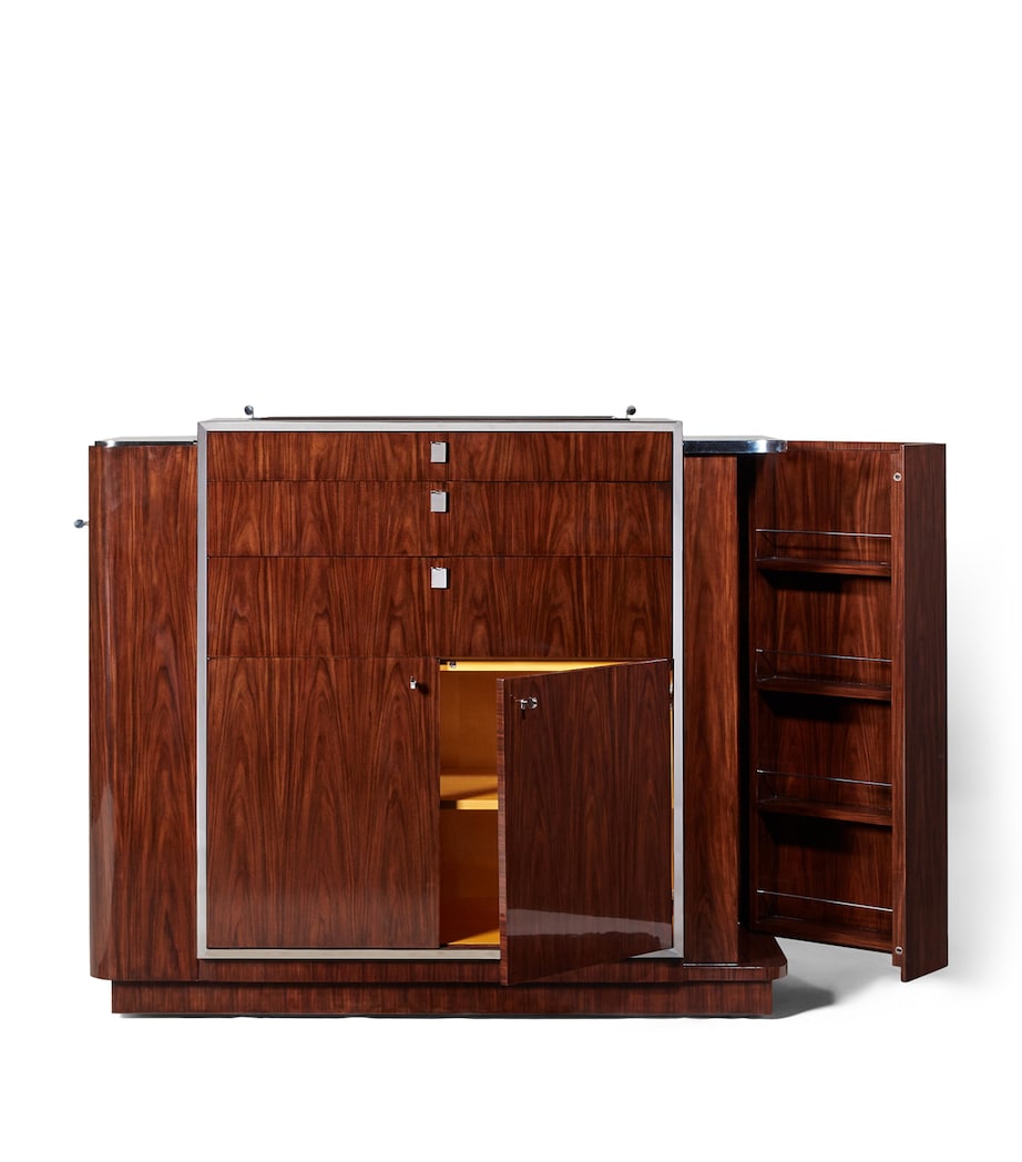 Rosewood and Stainless Steel Duke Bar PENTHOUSE ROSEWOOD Image 3