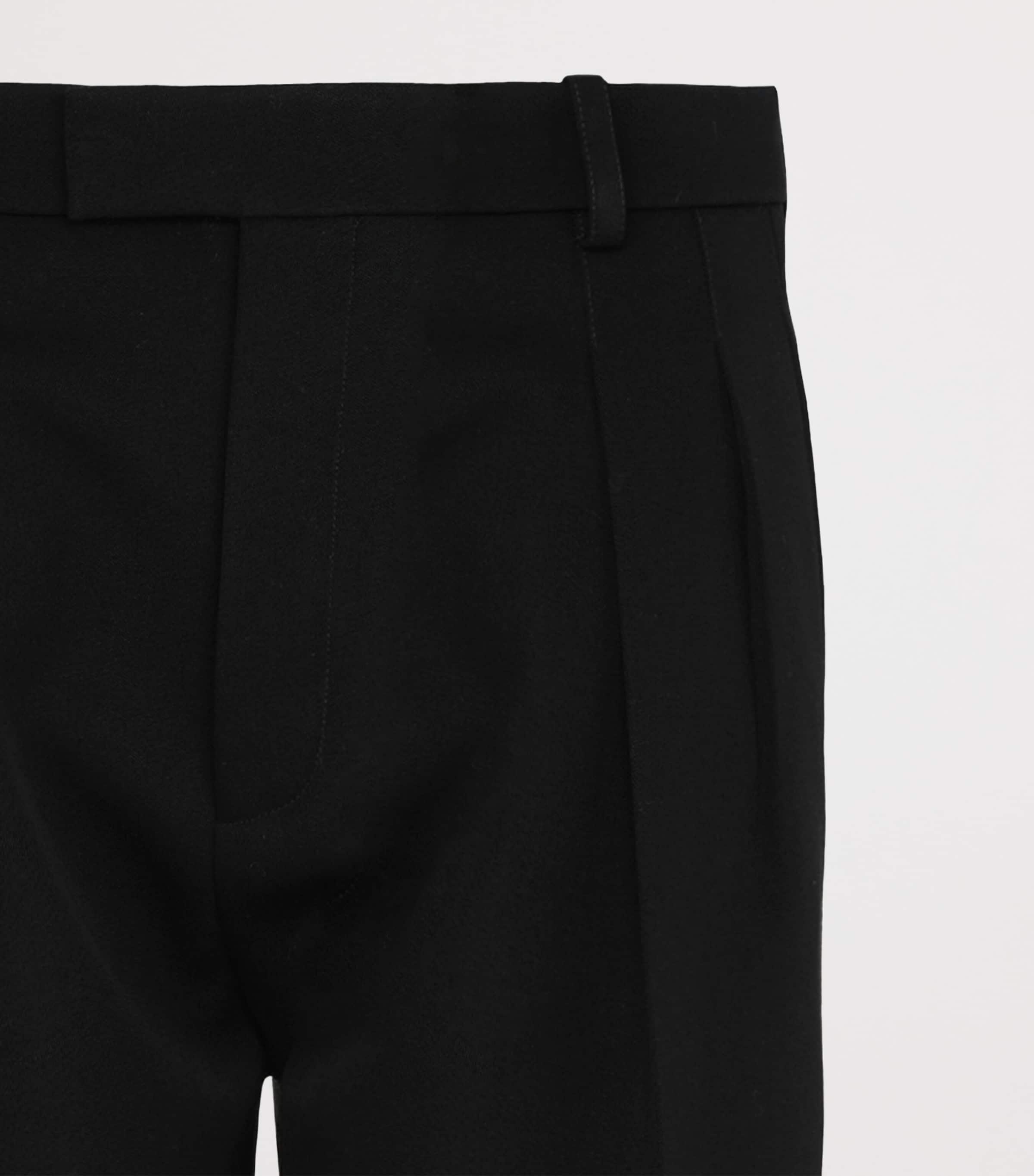 Saint Laurent Womens Wool Tailored Shorts Image 4