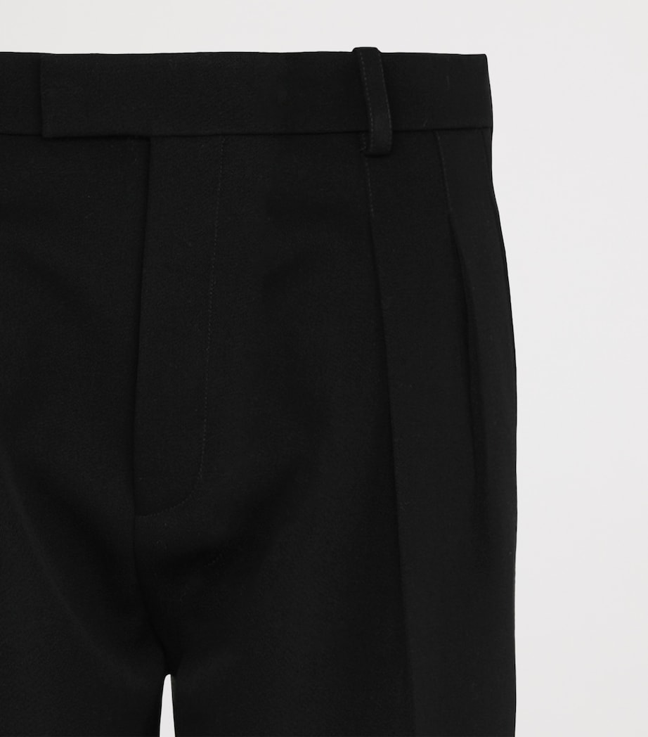 Saint Laurent Womens Wool Tailored Shorts Image 4