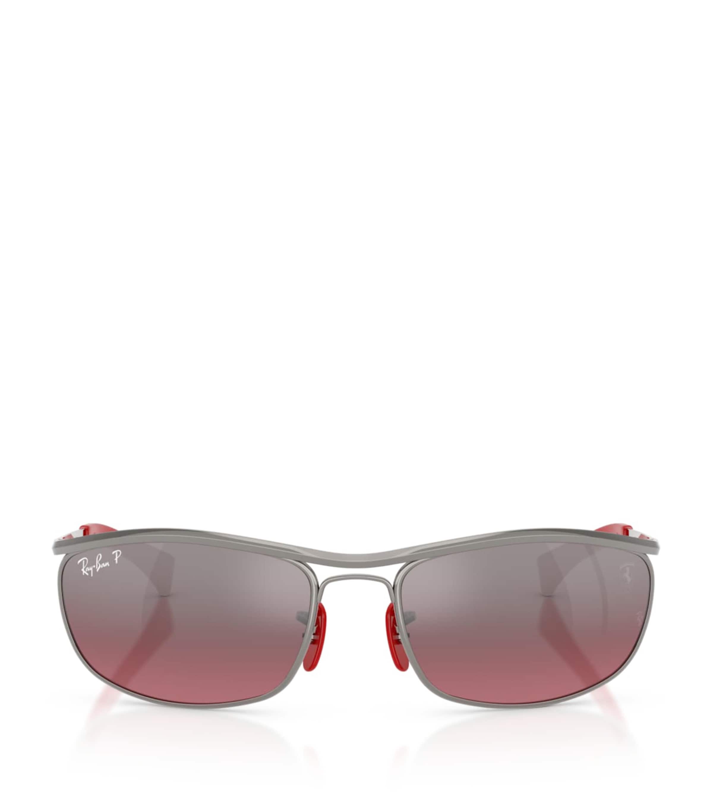 Ray-Ban Scuderia Ferrari Collection Oval Sunglasses Grey Image 1