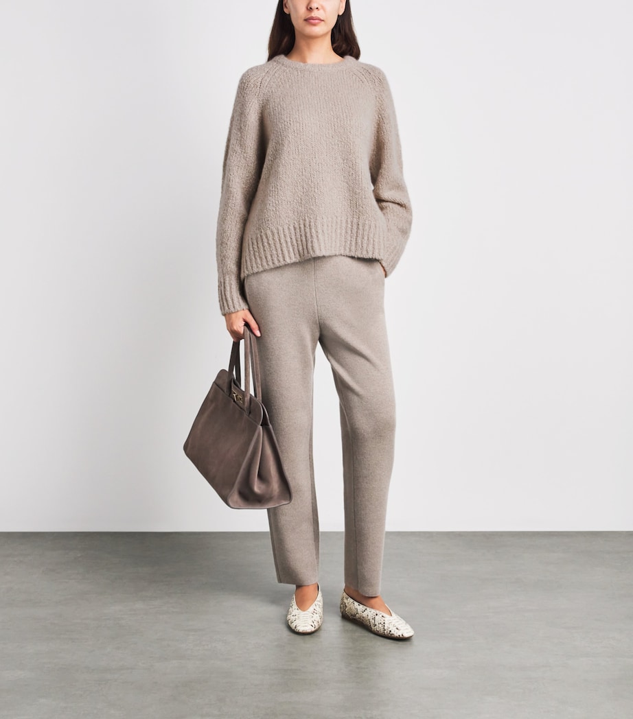 arch 4 Womens Cashmere-Silk Behati Chunky Sweater Alabaster Image 2
