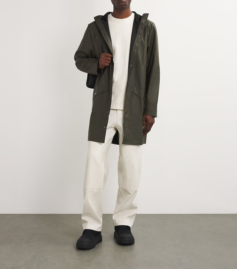 Core Longline Rain Jacket GREEN Image 2