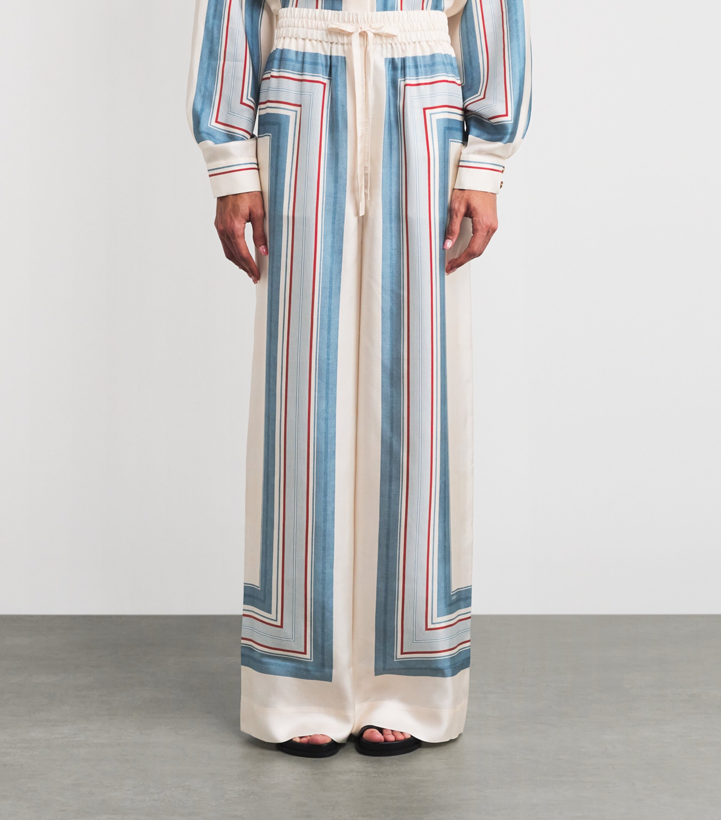 Silk Stripe Track Trousers TIKSTR TICKNG STRIPE Image 3