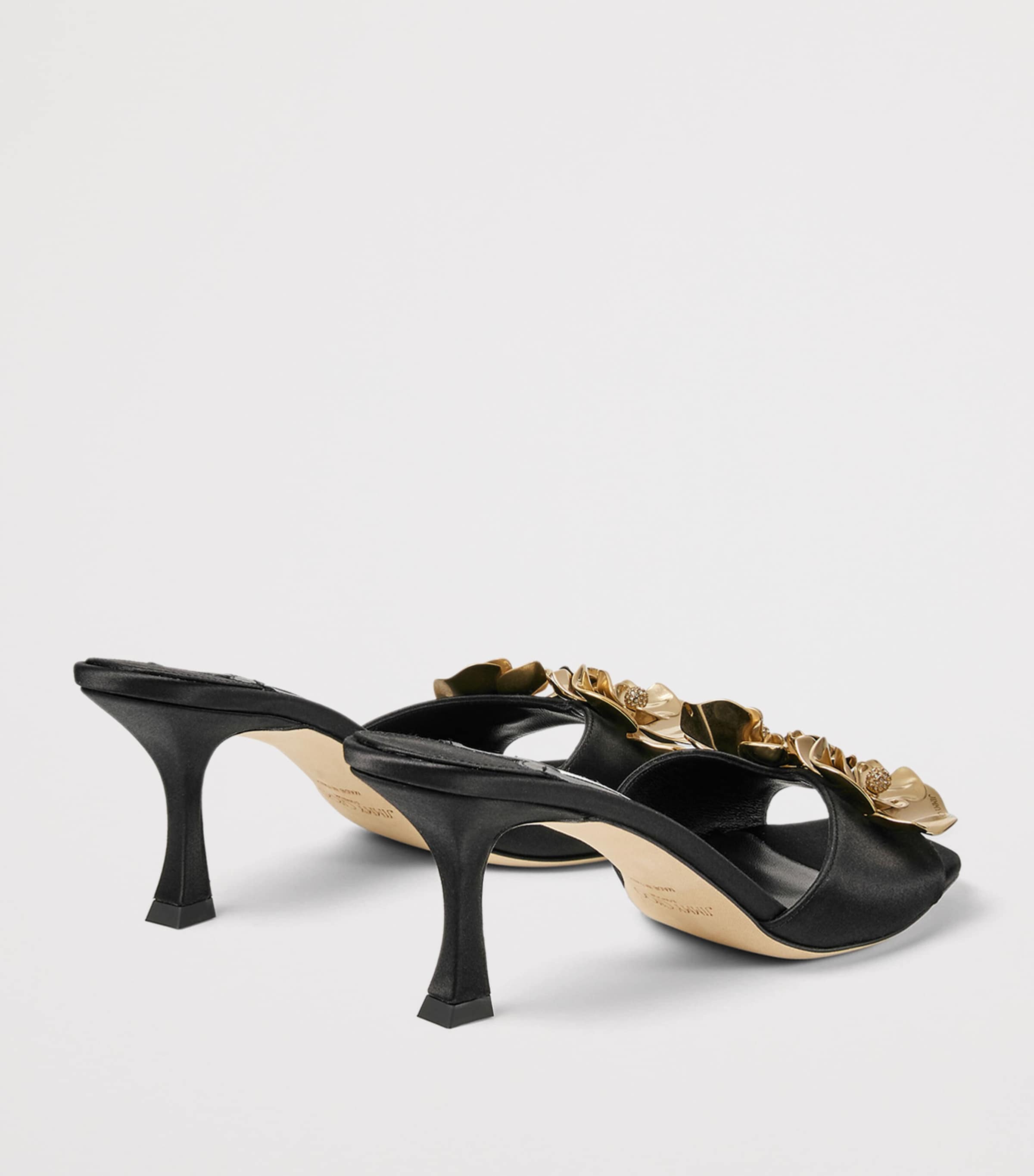 Jimmy Choo Skye 70 Heeled Mules Black/metal Mix Image 3