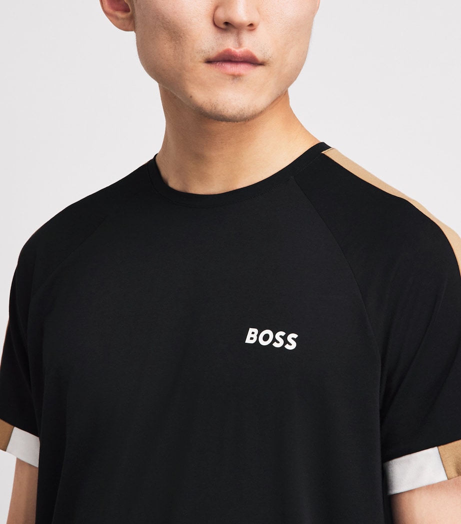 BOSS Mens Balance Sweatshorts Black Image 3