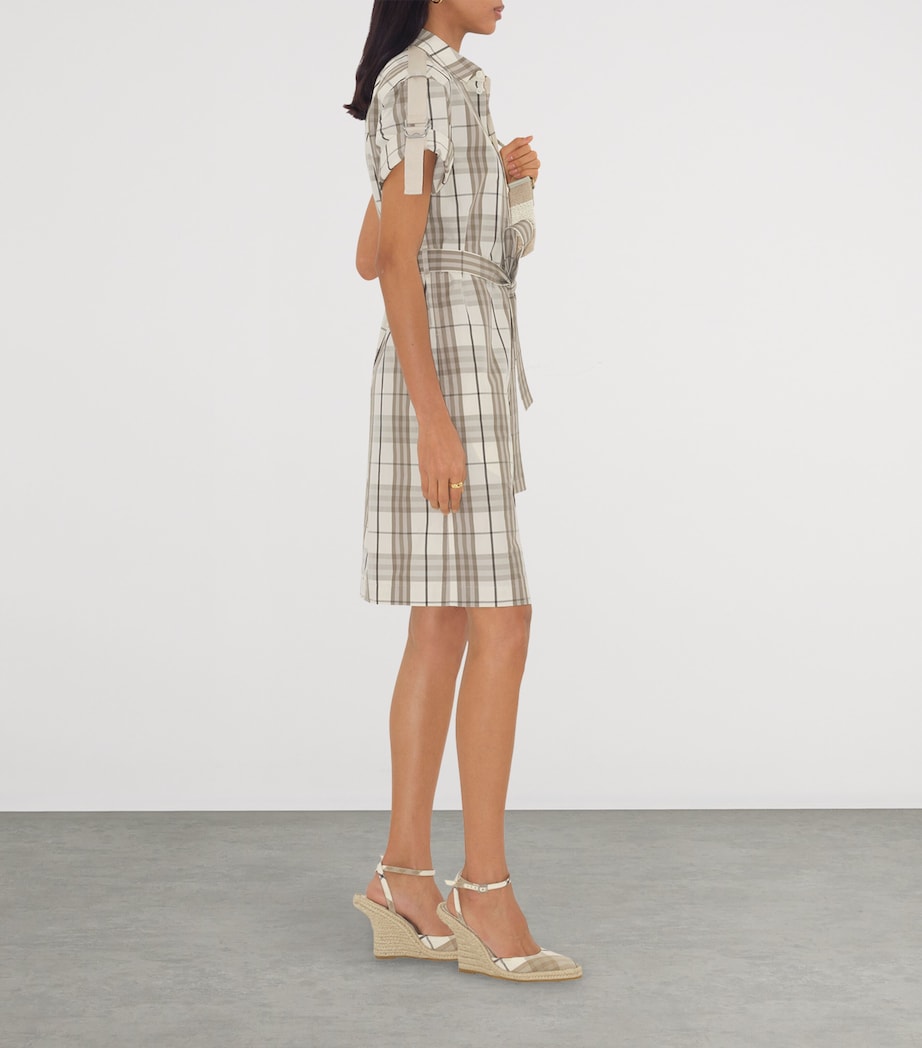 Cotton Check Mini Shirt Dress COTTON IP CHECK Image 5