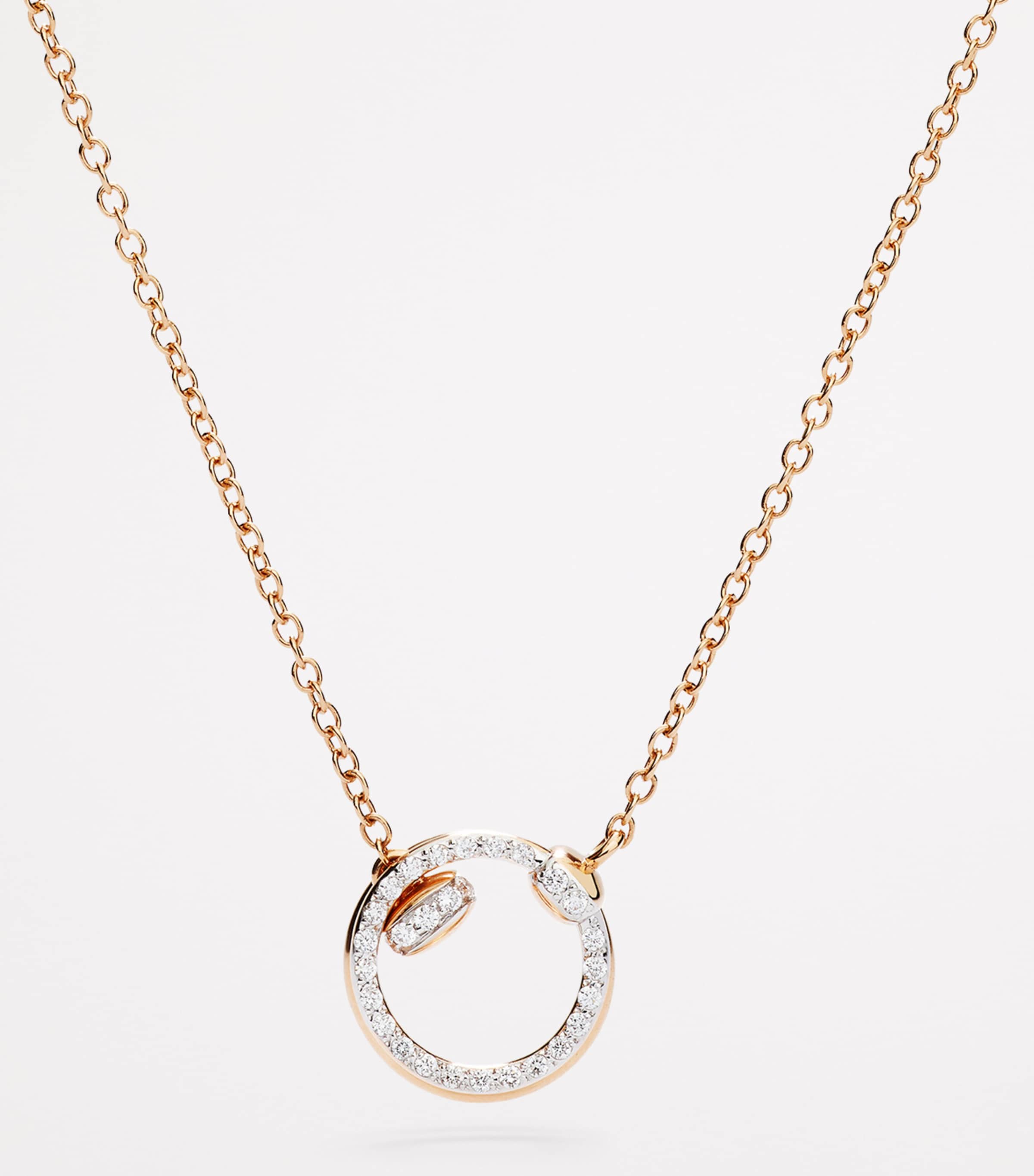 Rose Gold and Diamond Pomellato Together Necklace DB000 Image 2