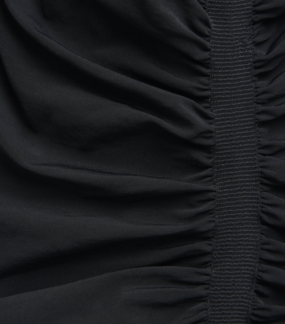 Sheer Midi Dress 7005 BLACK Image 5