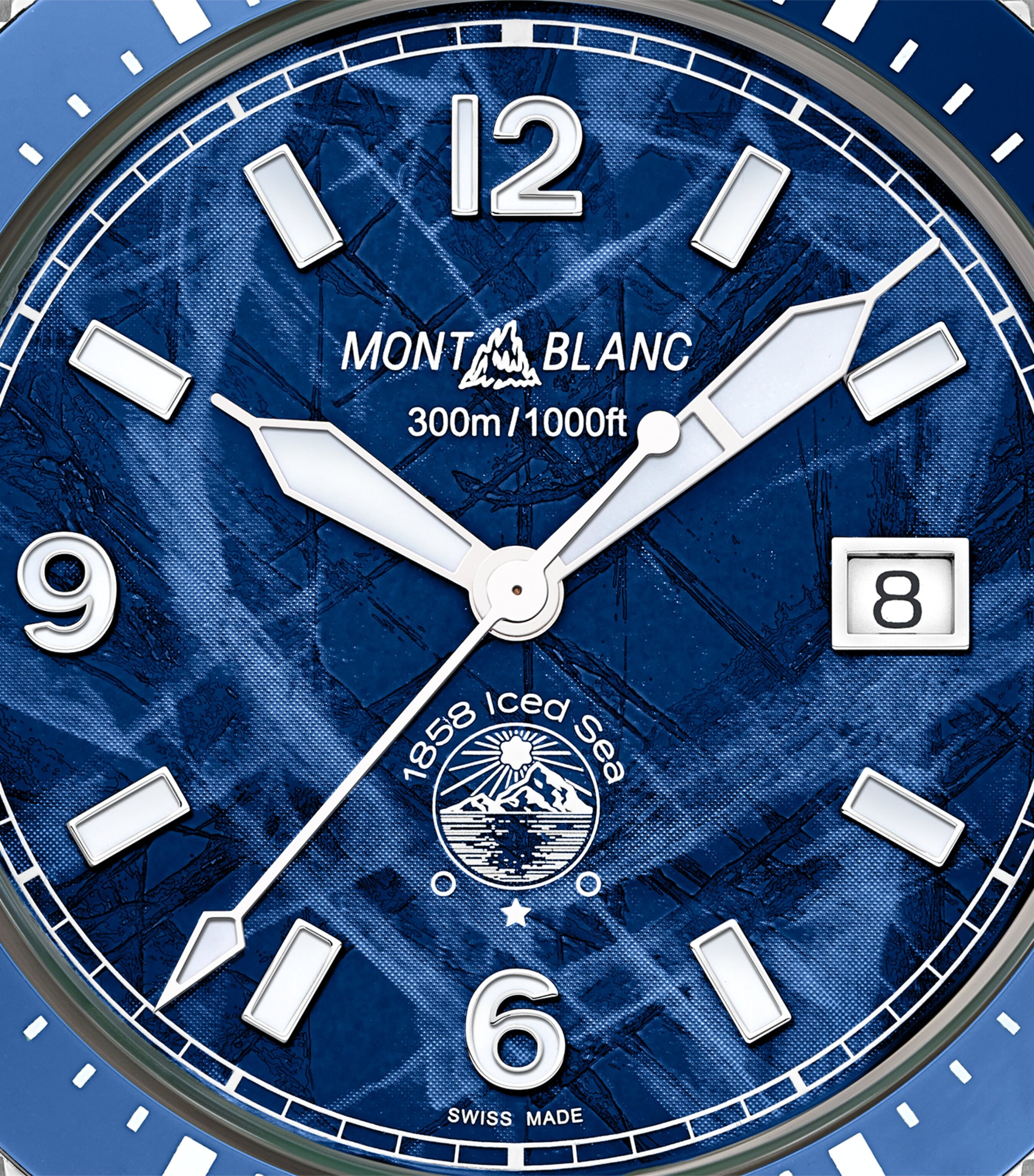 Stainless Steel 1858 Iced Sea Automatic Date Watch 41mm MULTI Image 5