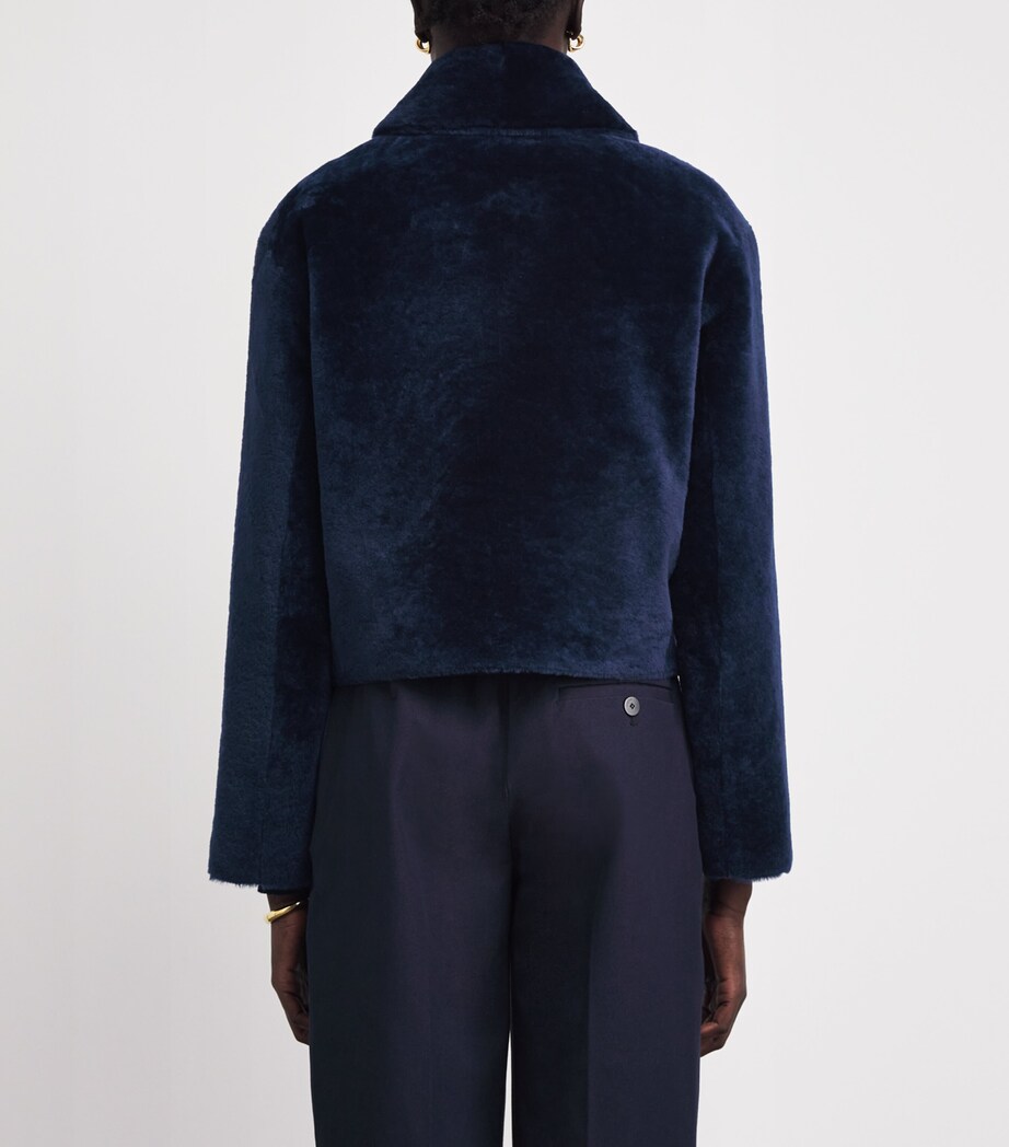 Shearling Reversible Alloway Jacket INDIGO Image 4