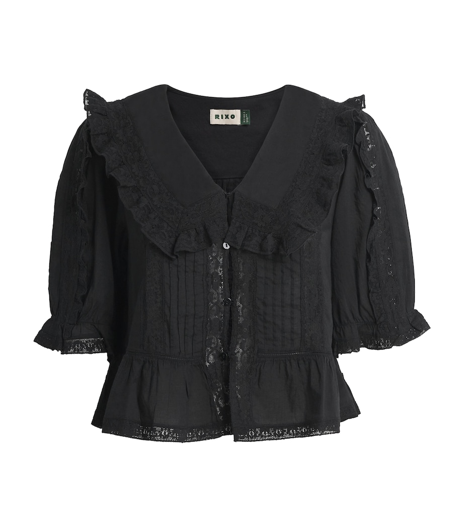 Cotton Ellery Blouse BLACK Image 1