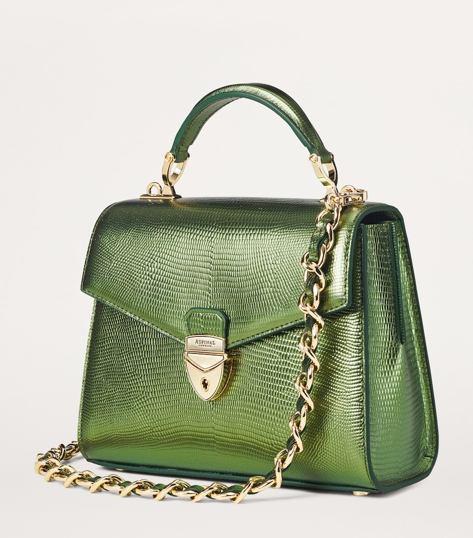 Midi Mayfair 2 Top-Handle Bag GREEN METALLIC Image 3