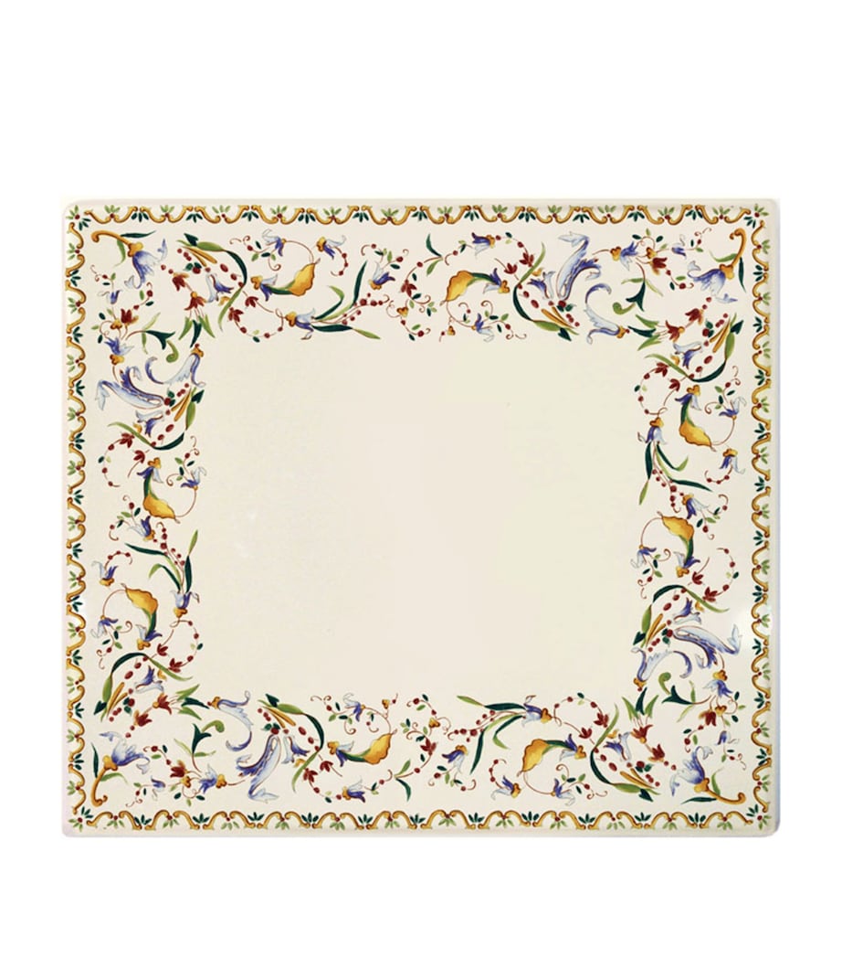Toscana Square Plate (29.5cm) WHITE, BLUE, YELLOW Image 1