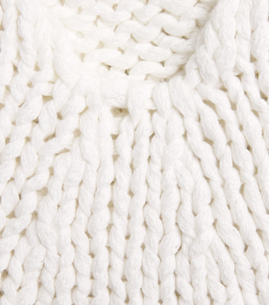 Khaite Womens Cable-Knit Cassie Top Glaze Image 6